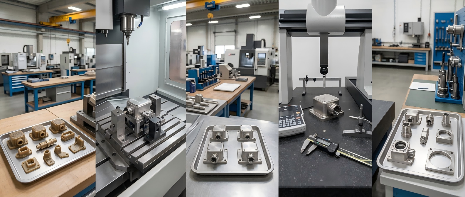 Production Process for Power and Instrumentation Parts Investment casting and machining production process for power and instrumentation steel components