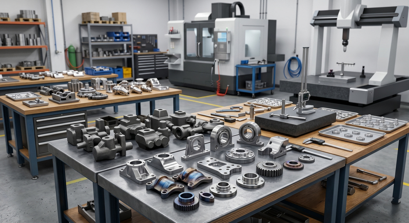 Manufacturing Support for Finished Alloy Steel Cast Parts Alloy steel investment casting with CNC machining heat treatment and inspection support