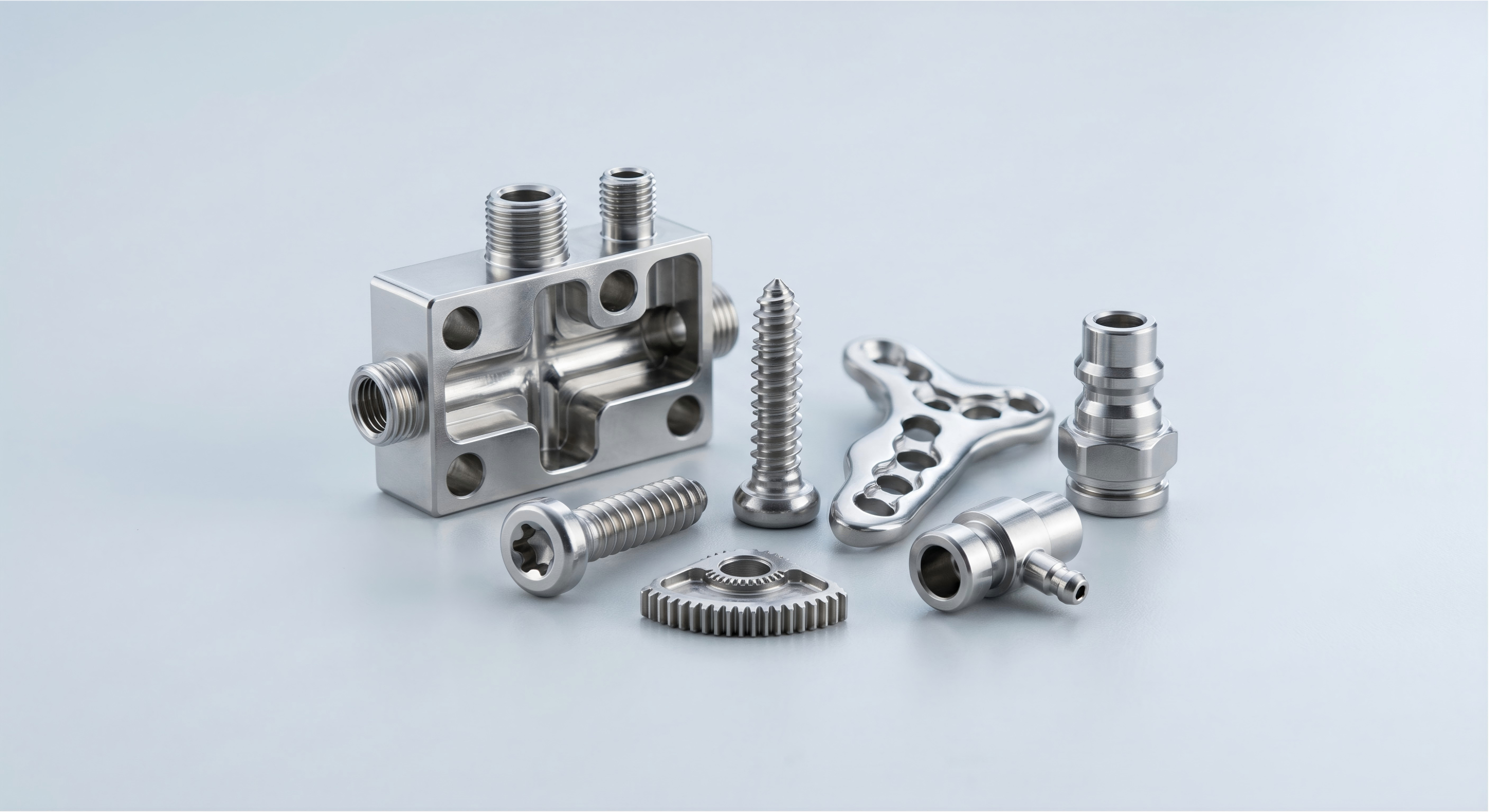 Polished and Passivated Stainless Steel Medical Equipment Components Polished and passivated medical equipment metal components