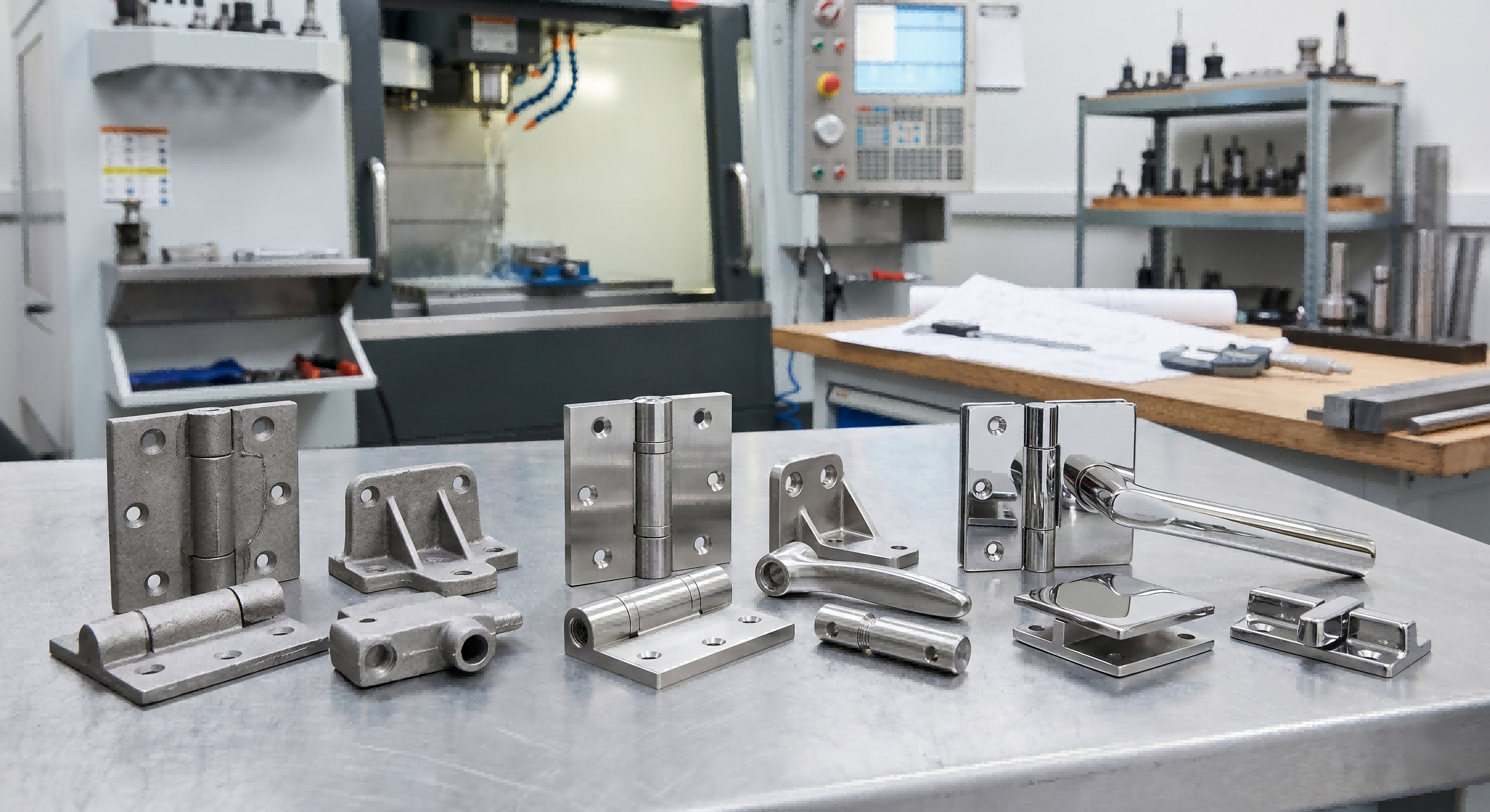 Hardware Casting Machining and Finishing Support Investment cast hardware components with CNC machining and surface finishing support for custom metal parts
