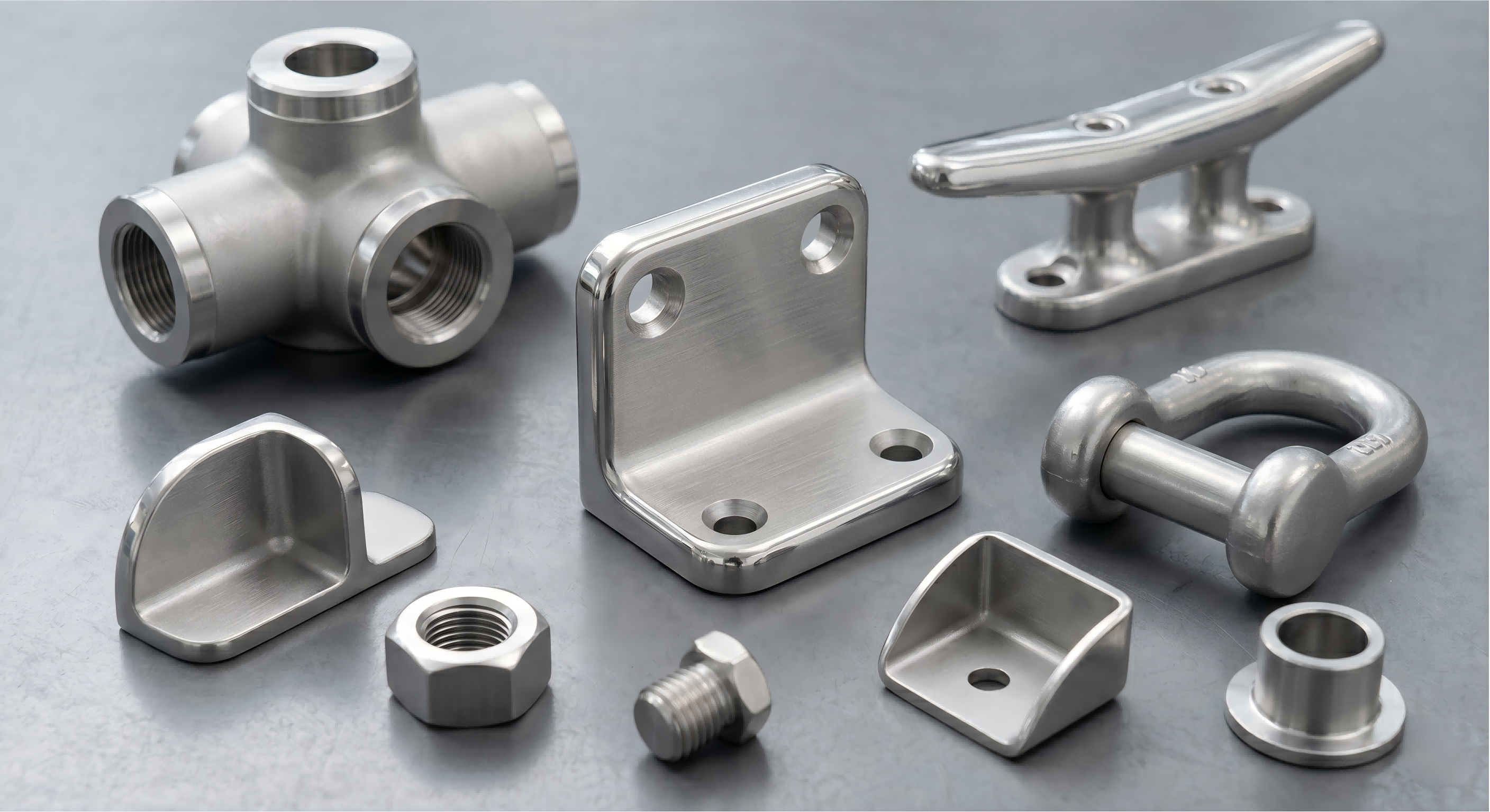 Polishing and Brushing for Stainless Steel Cast and Machined Parts Polished and brushed stainless steel investment cast parts