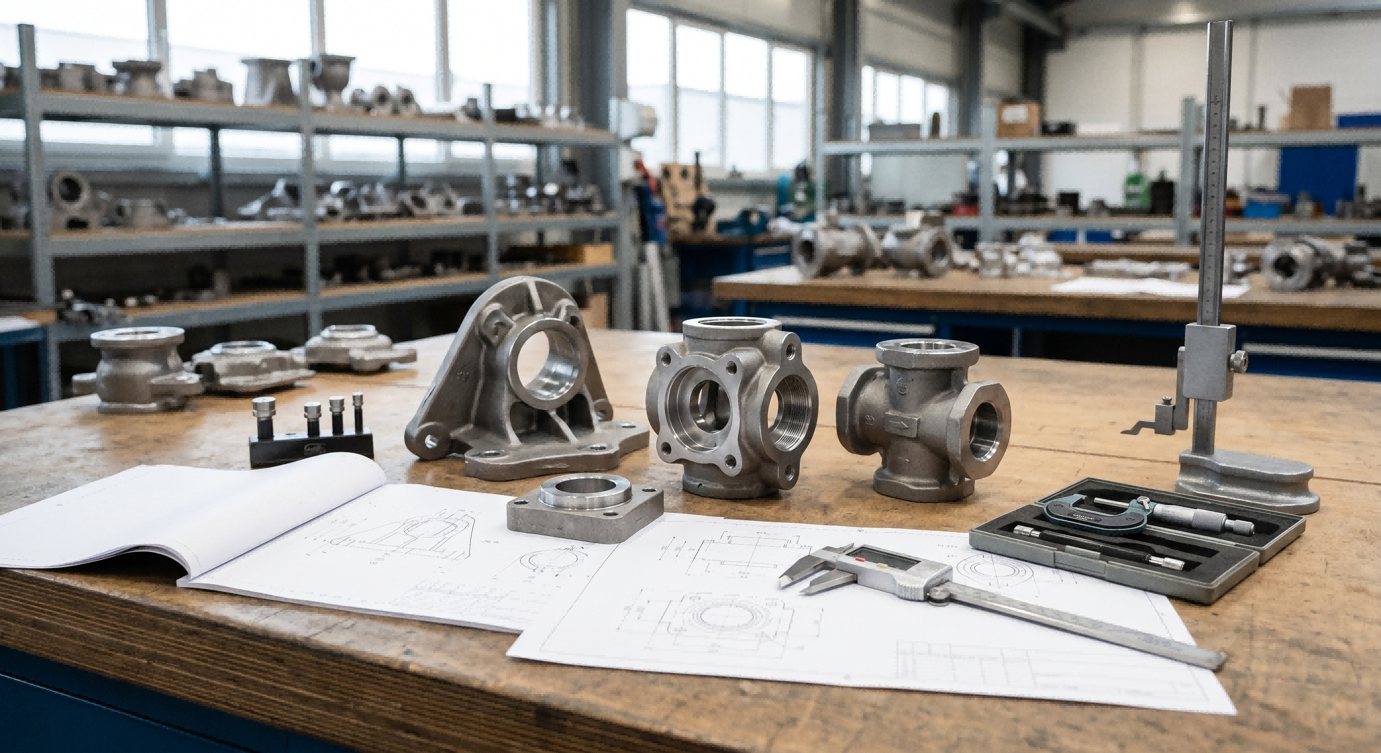 Custom Alloy Steel Casting Quotation Review Engineer reviewing drawings for custom alloy steel investment casting quotation