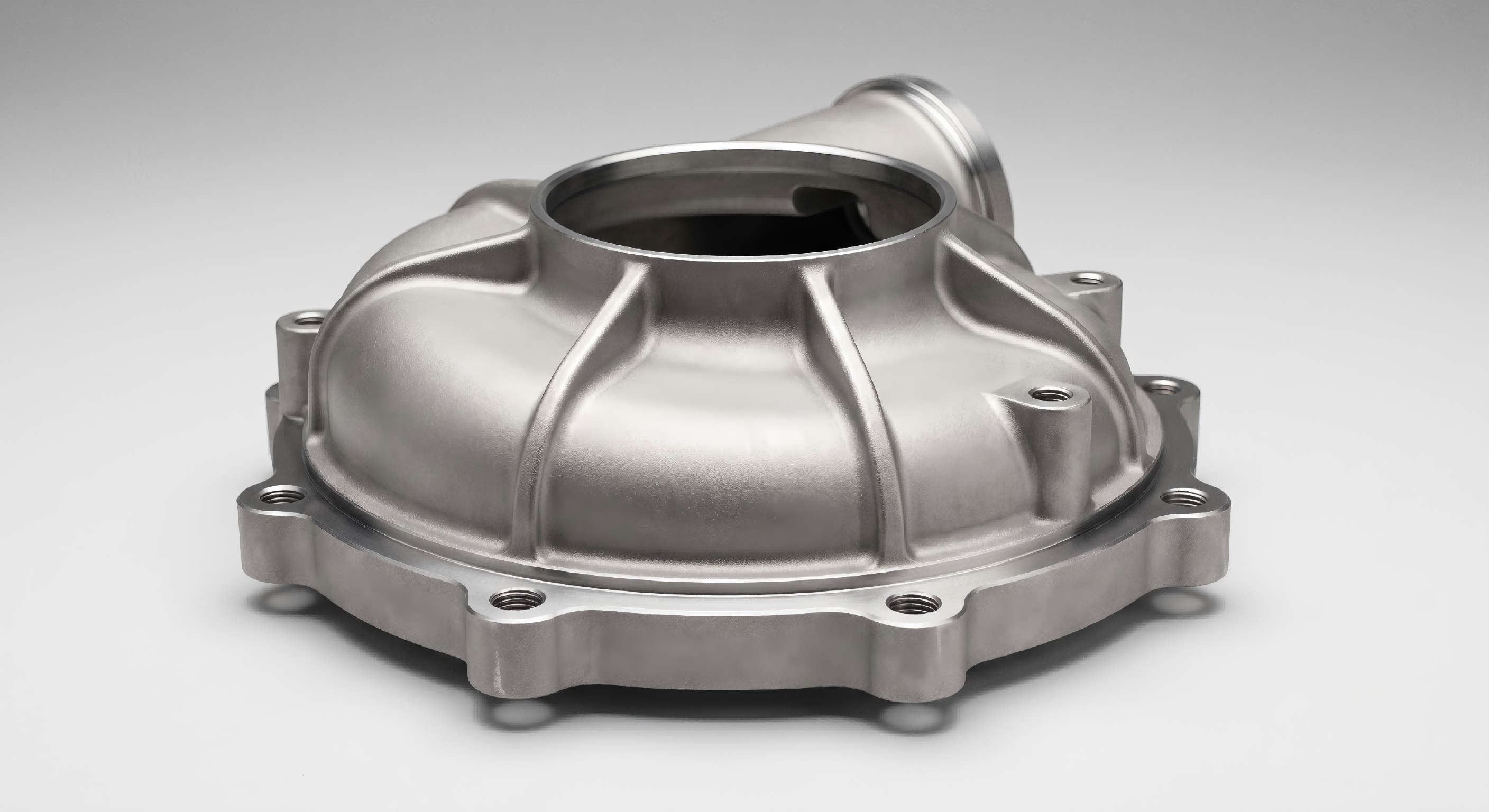 Thin and Variable Wall Investment Castings Steel investment cast housing with thin and variable wall sections