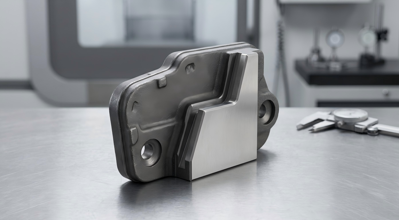 Wear-Resistant Guide Components | Machinery Parts Wear-resistant cast steel guide component with machined contact surface, locating groove and mounting holes