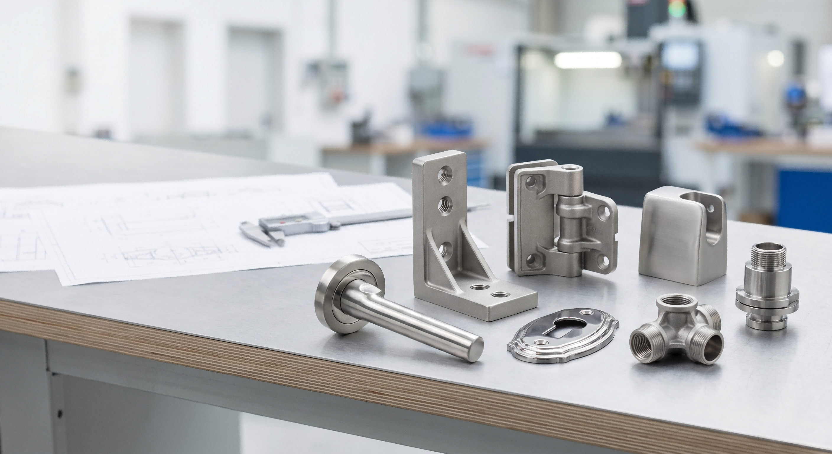 Hardware and Architectural Investment Casting Solutions Custom investment cast hardware and architectural metal components with CNC machining and surface finishing