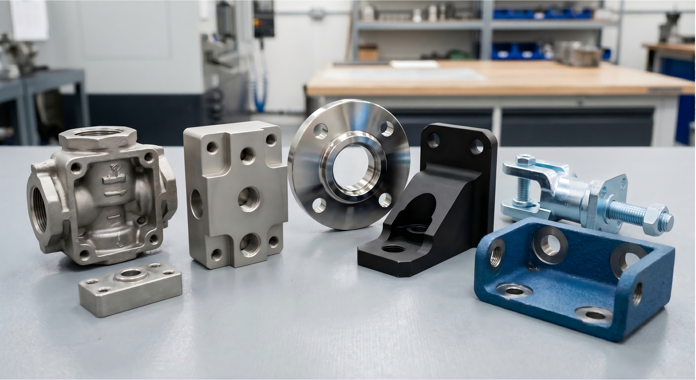 Surface Finishing Services for Investment Cast and CNC Machined Parts Surface finished investment cast and CNC machined metal parts with different finishing options