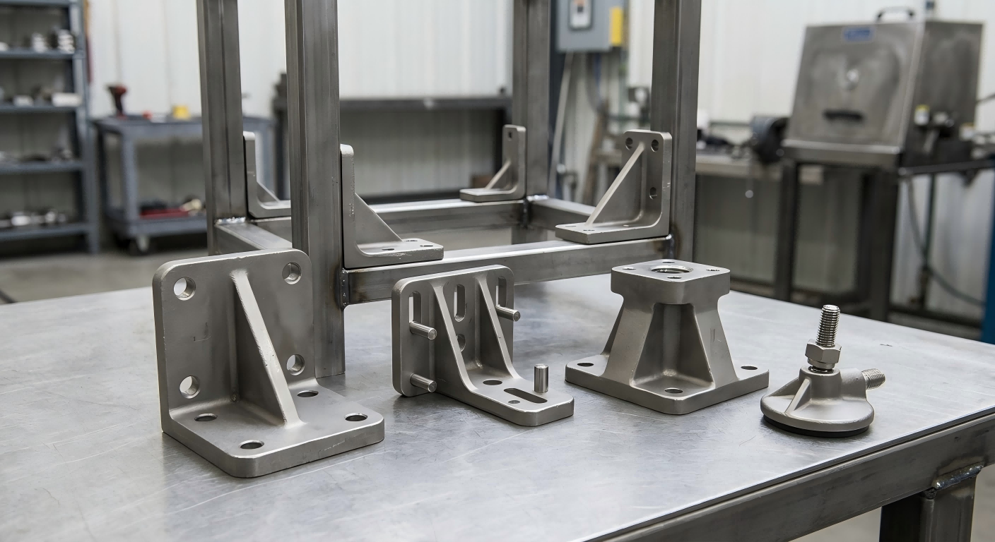 Mounting Brackets and Structural Supports Steel mounting brackets and structural supports for power and instrumentation equipment