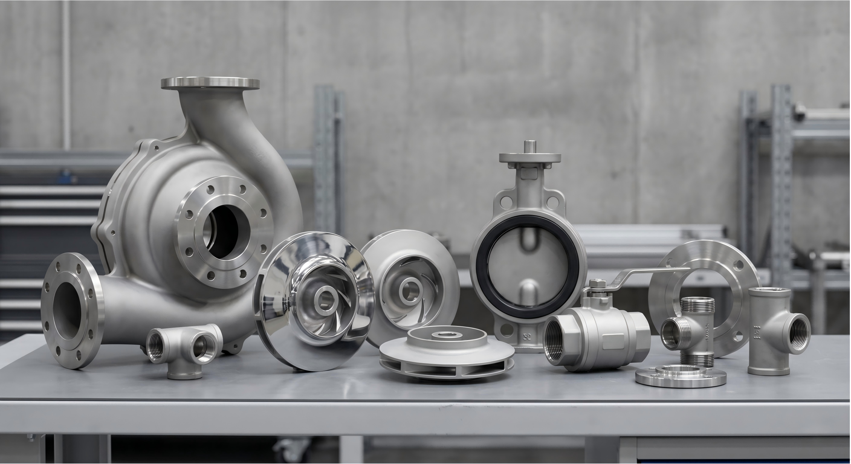 Surface Finished Pump and Valve Investment Castings Surface finished pump and valve investment cast components