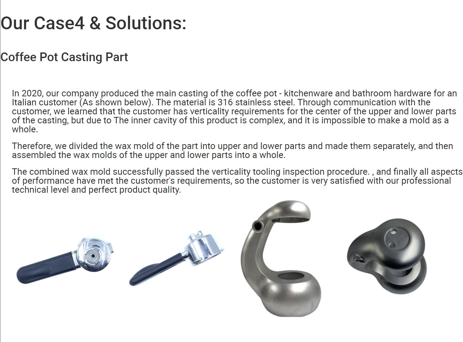 OEM Precision Carbon Steel Investment Casting Parts 316 Stainless Steel Auto Parts