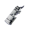 Custom investment cast alloy steel bracket with ribs holes and curved profiles