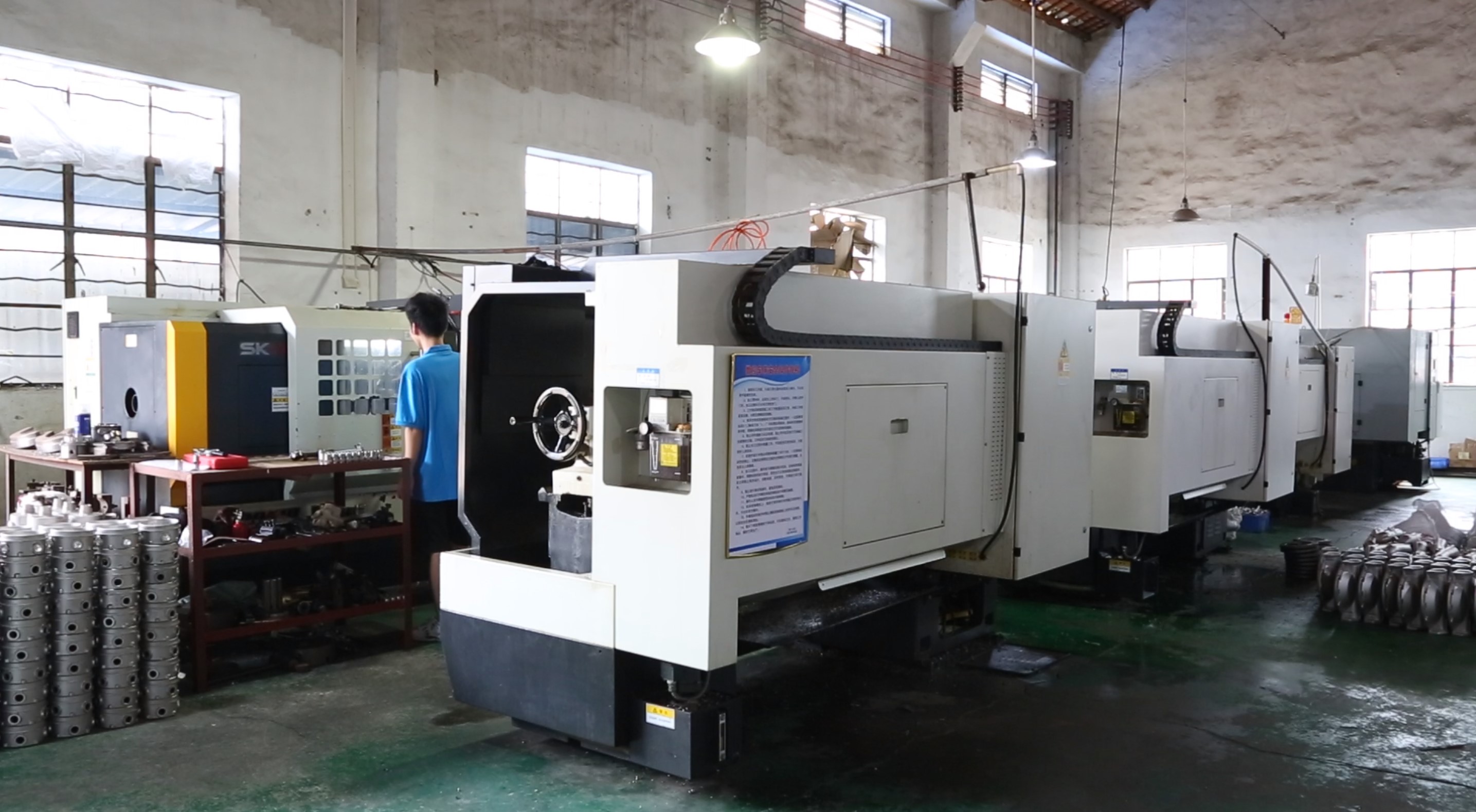 CNC machining workshop coordinating precision machining of custom steel investment castings