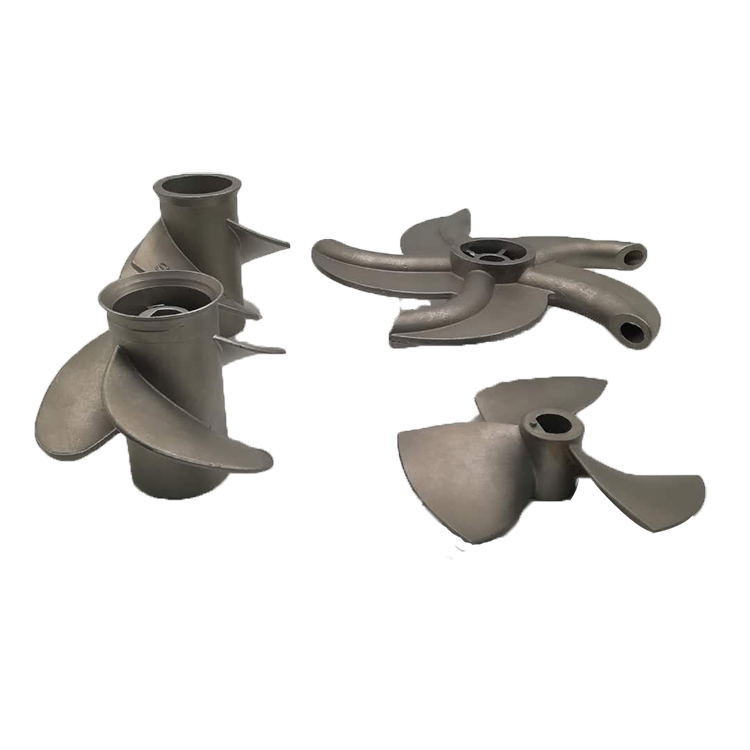 Square impeller casting component for petrochemical and marine use