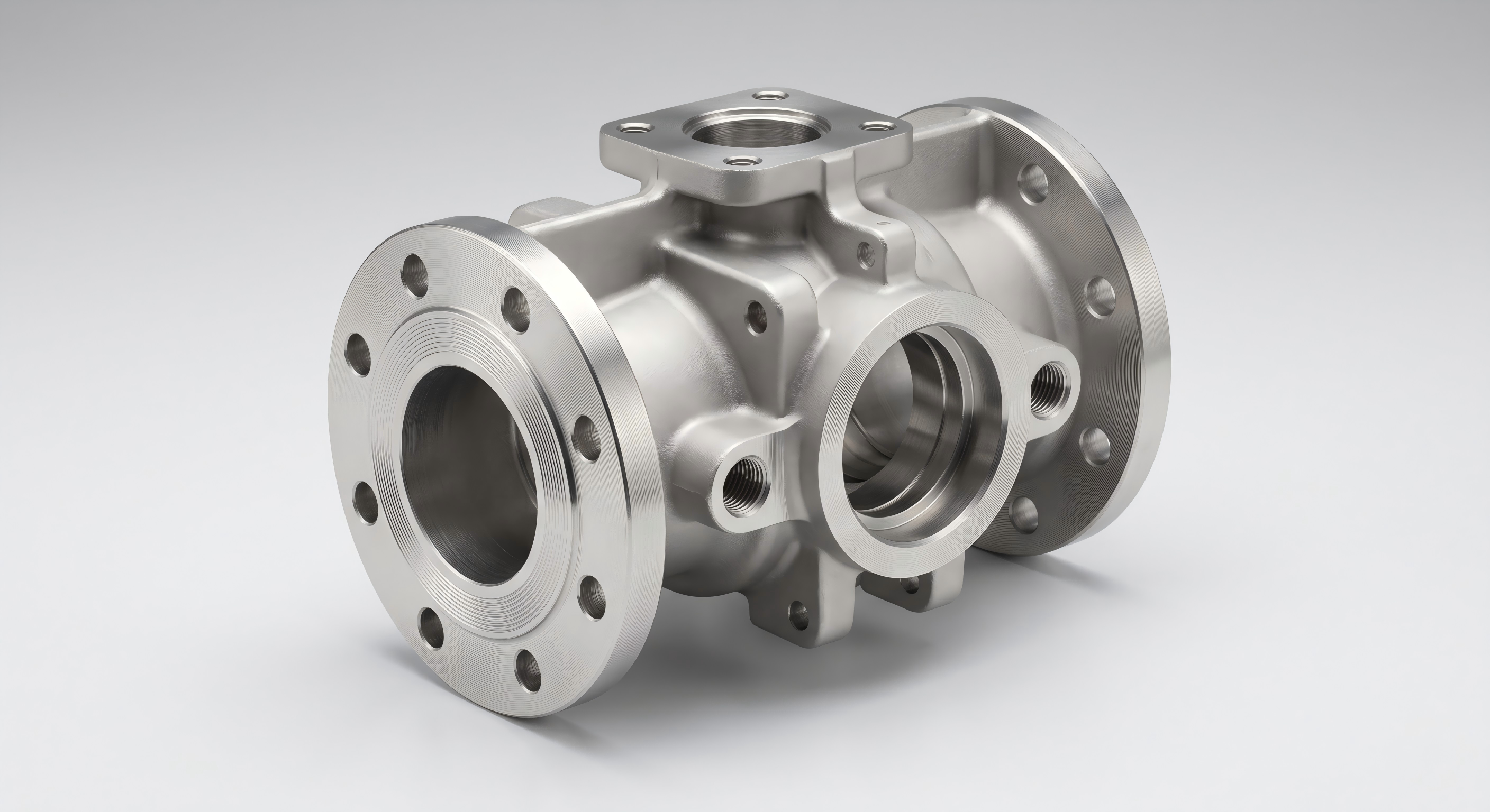 Petrochemical valve body casting with machined sealing surfaces