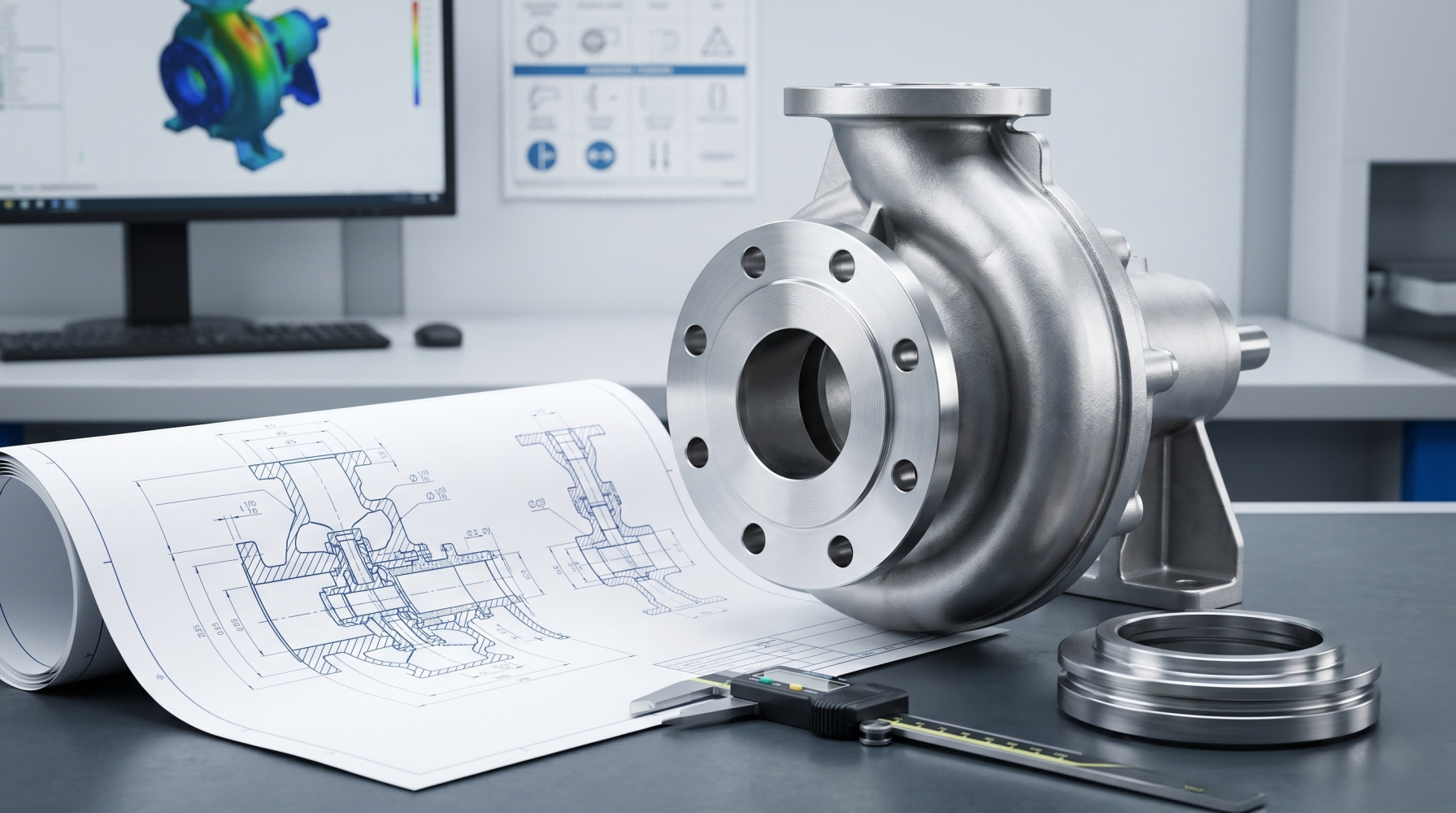 Engineering support for custom pump and valve casting projects