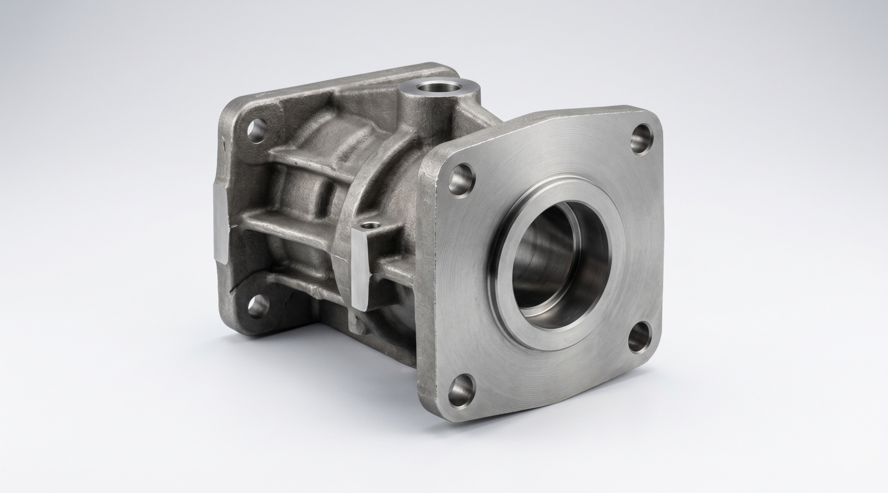 Carbon steel machined housing casting for industrial equipment