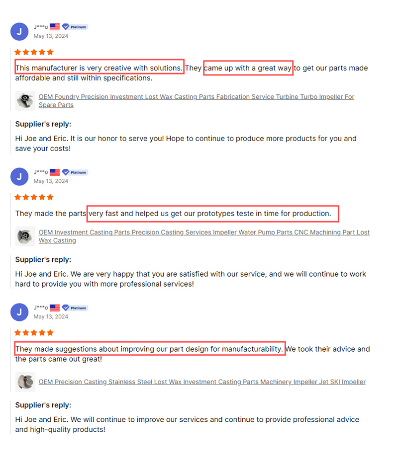 Customer reviews of ZEREN engineering support, manufacturability advice and fast prototype production