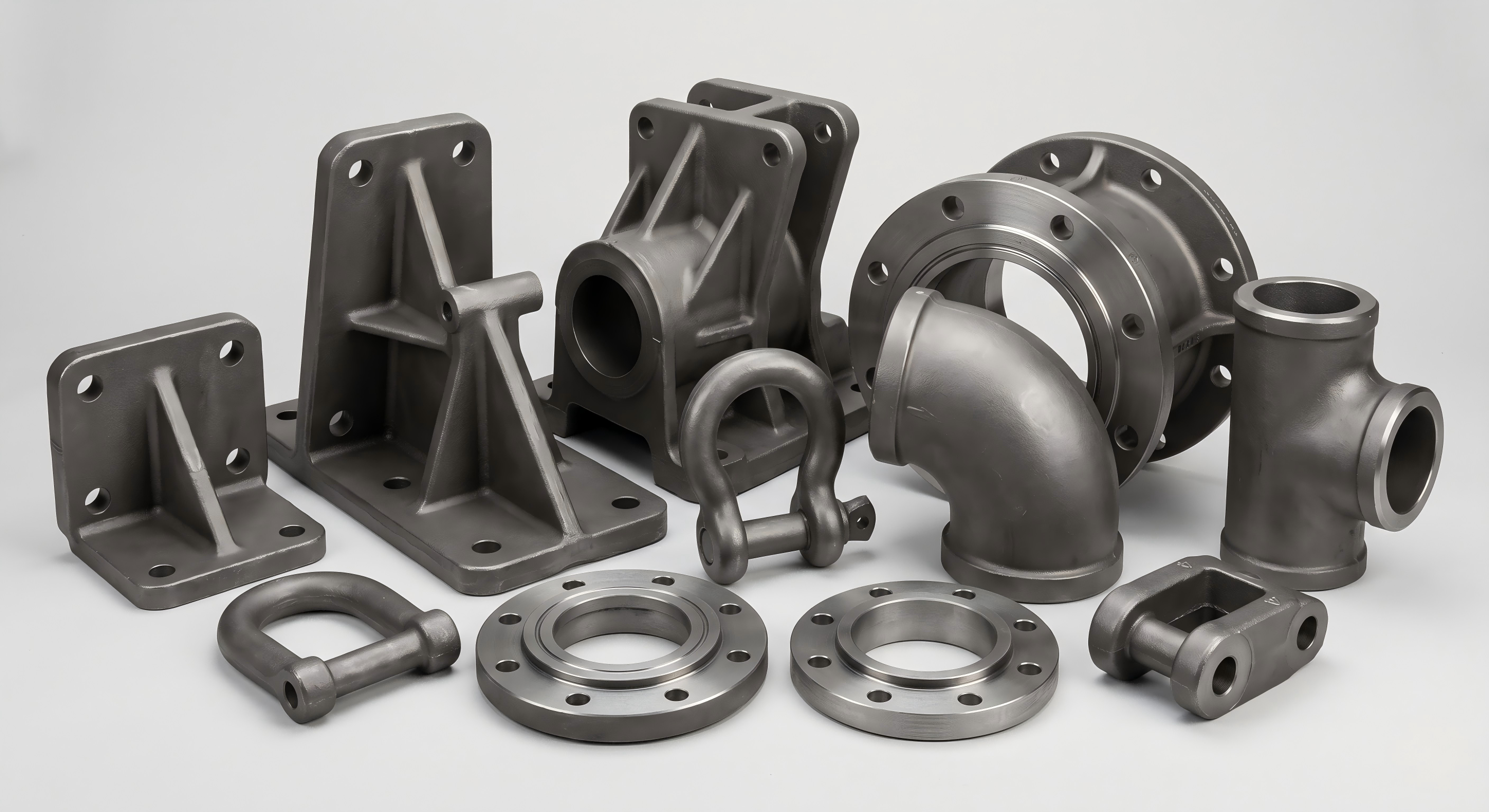 Carbon steel casting parts for industrial and marine equipment