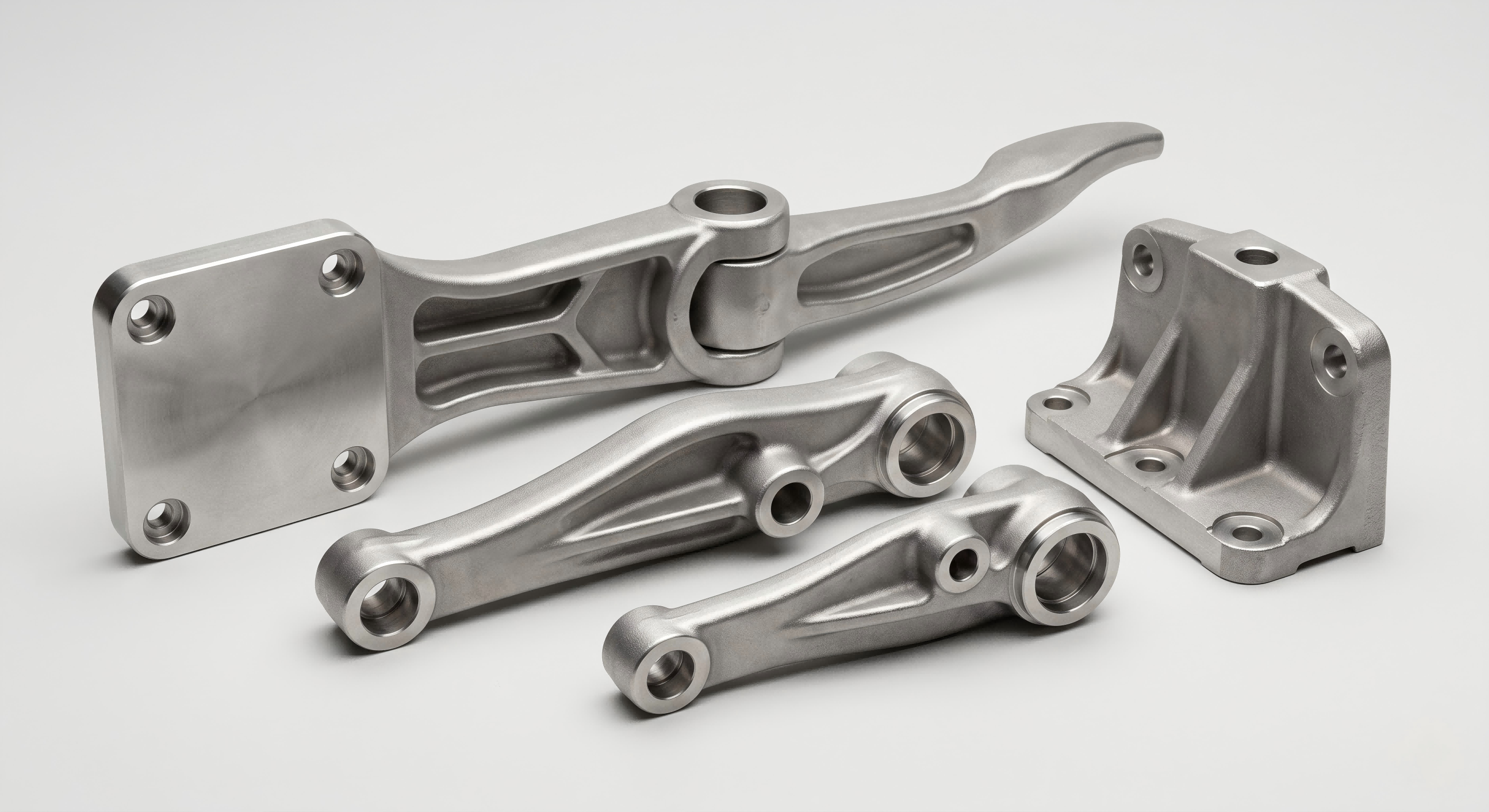 Stainless steel machinery part casting with CNC machined features