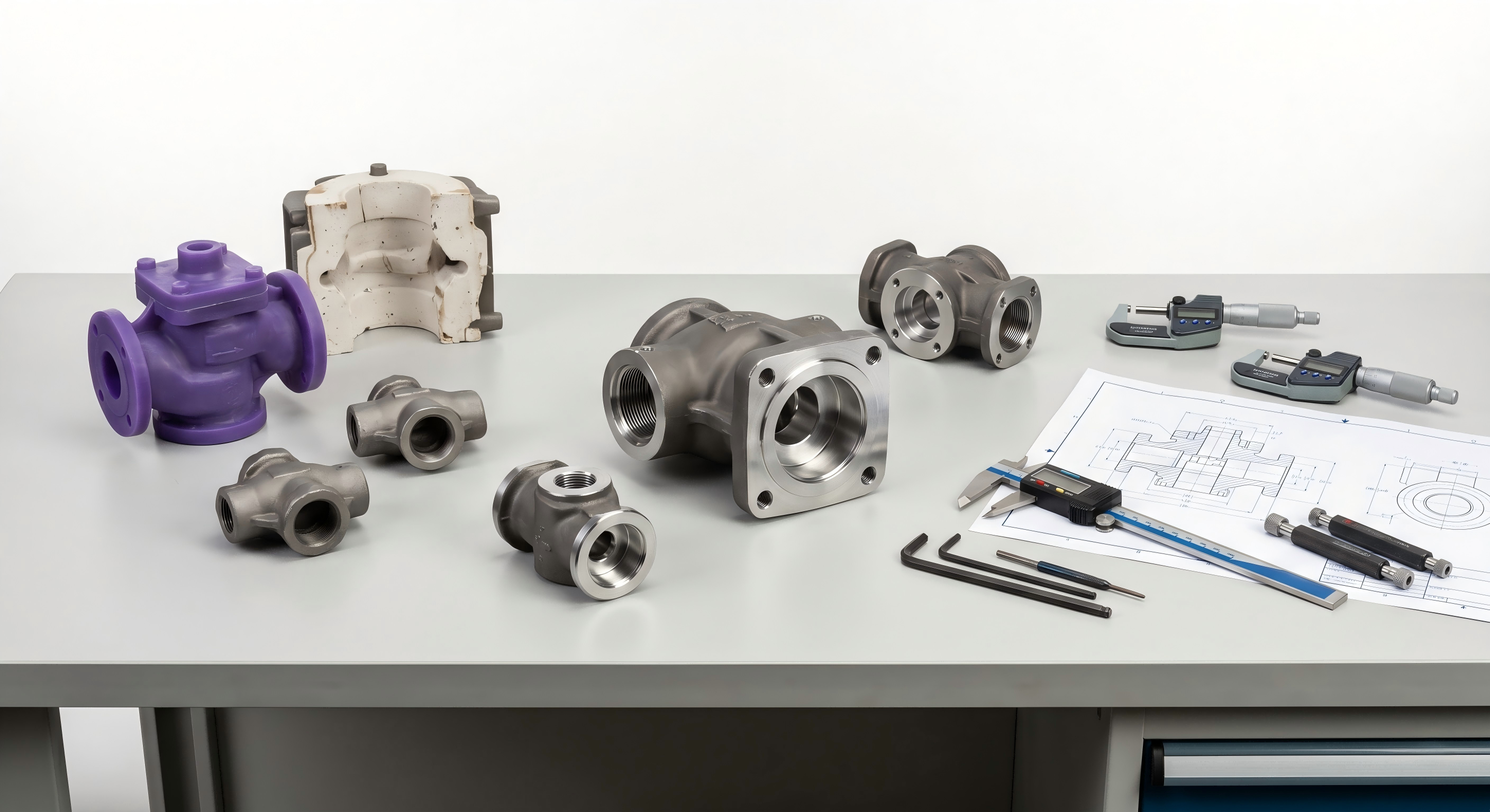 Carbon steel investment casting and CNC machining process for custom parts