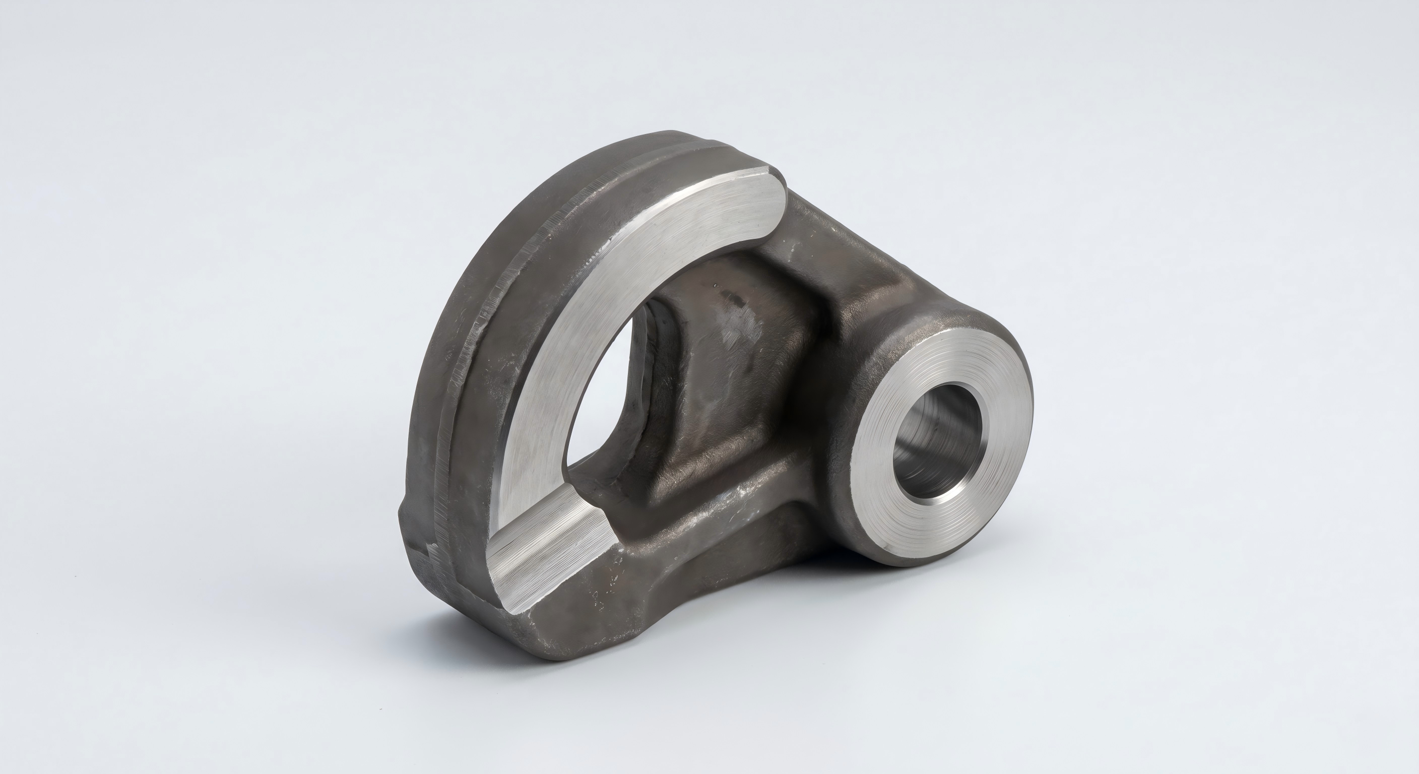 Custom wear-resistant steel locking latch investment casting for industrial equipment