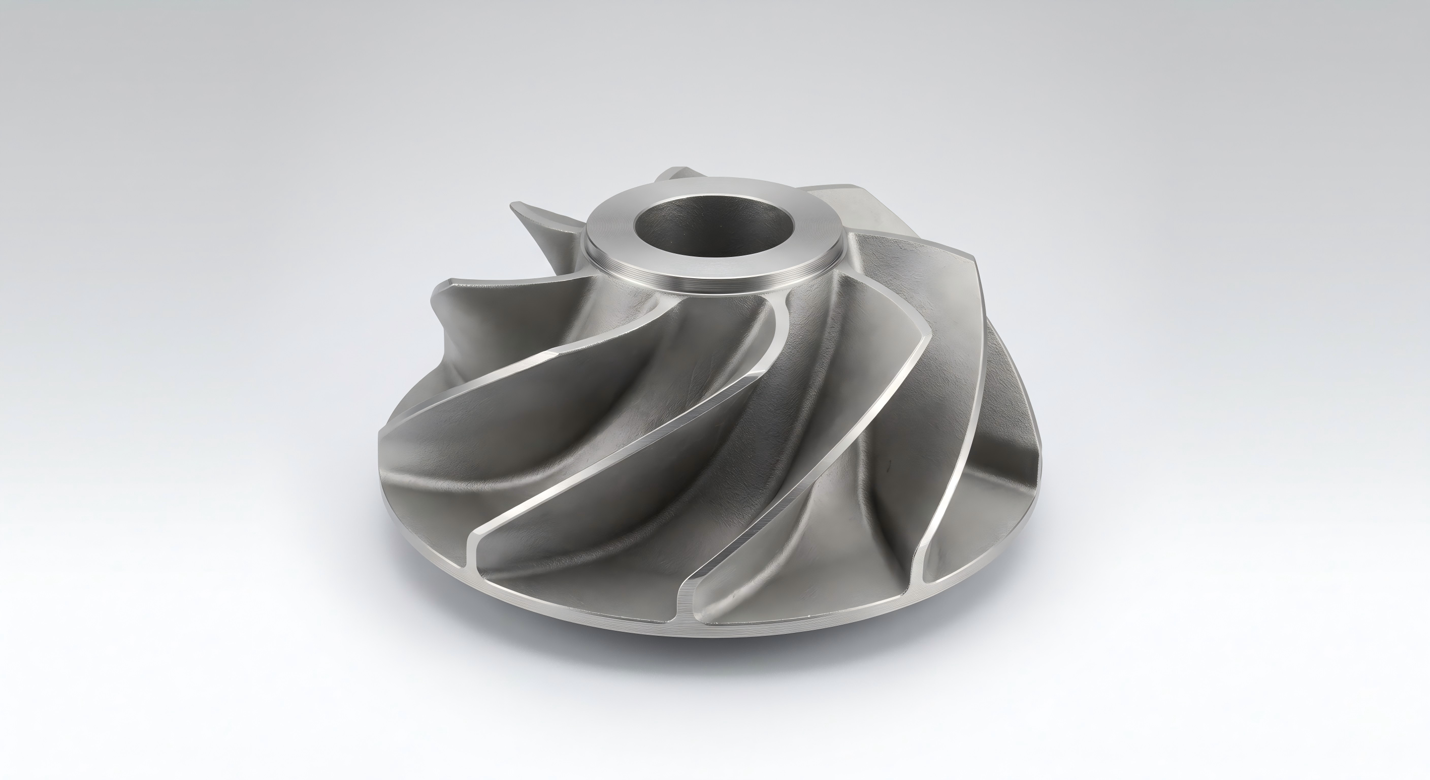 Duplex stainless steel investment casting impeller part