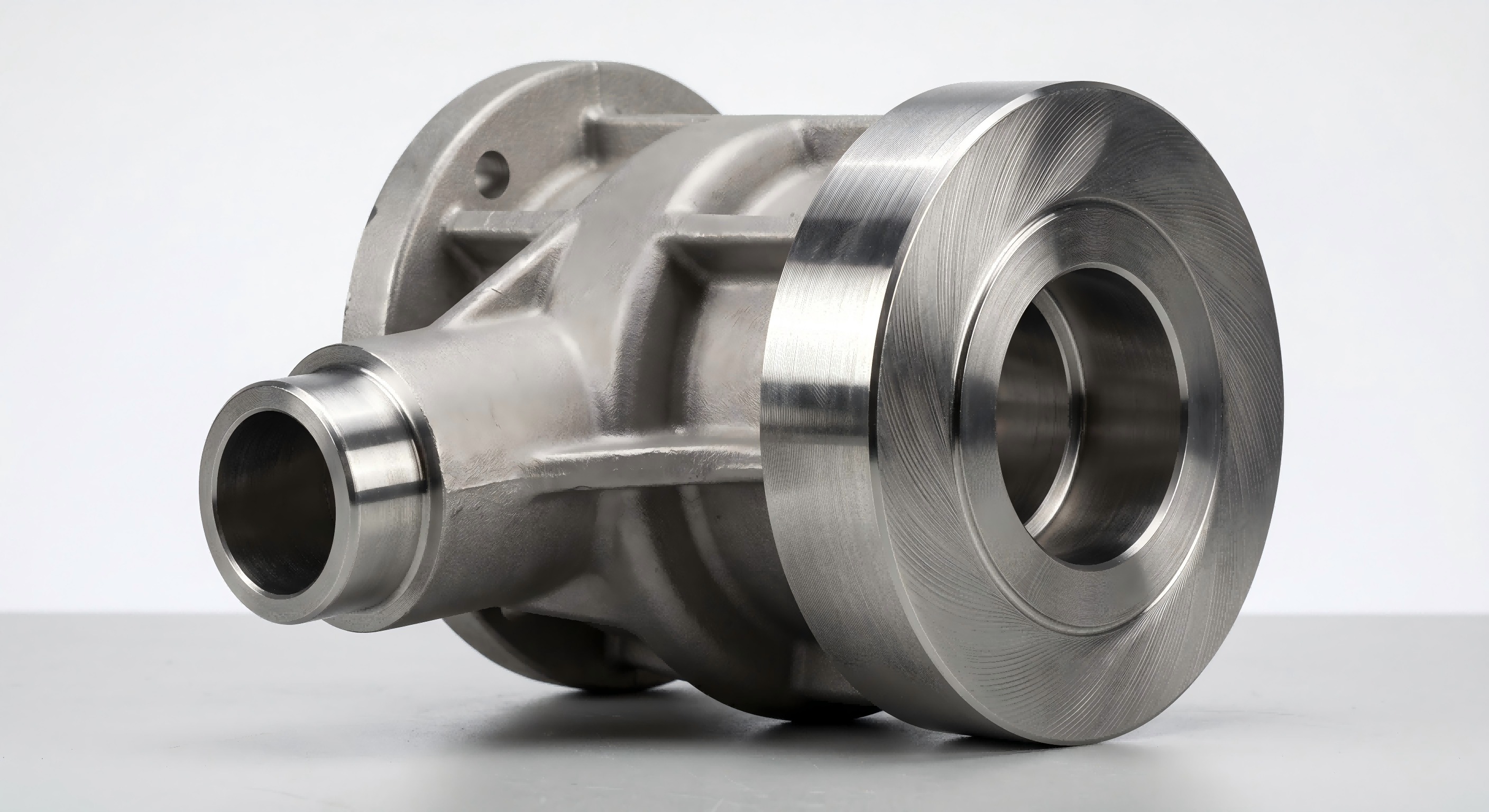 CNC turned diameters on an investment cast metal part