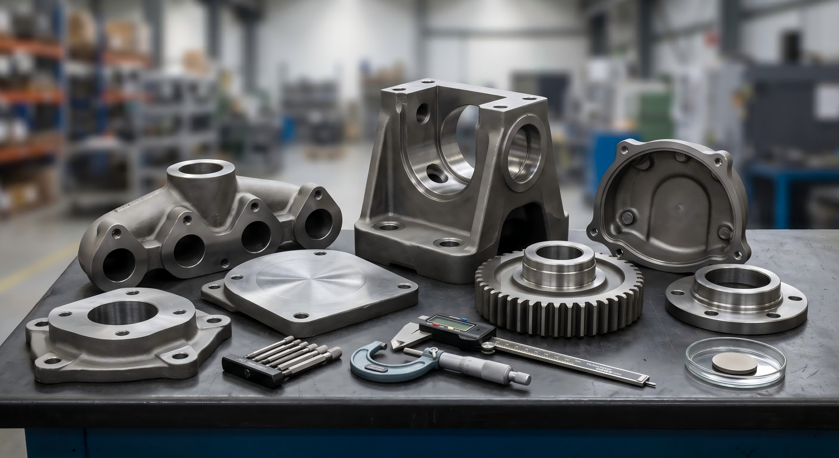 Heat treated carbon steel castings for industrial applications