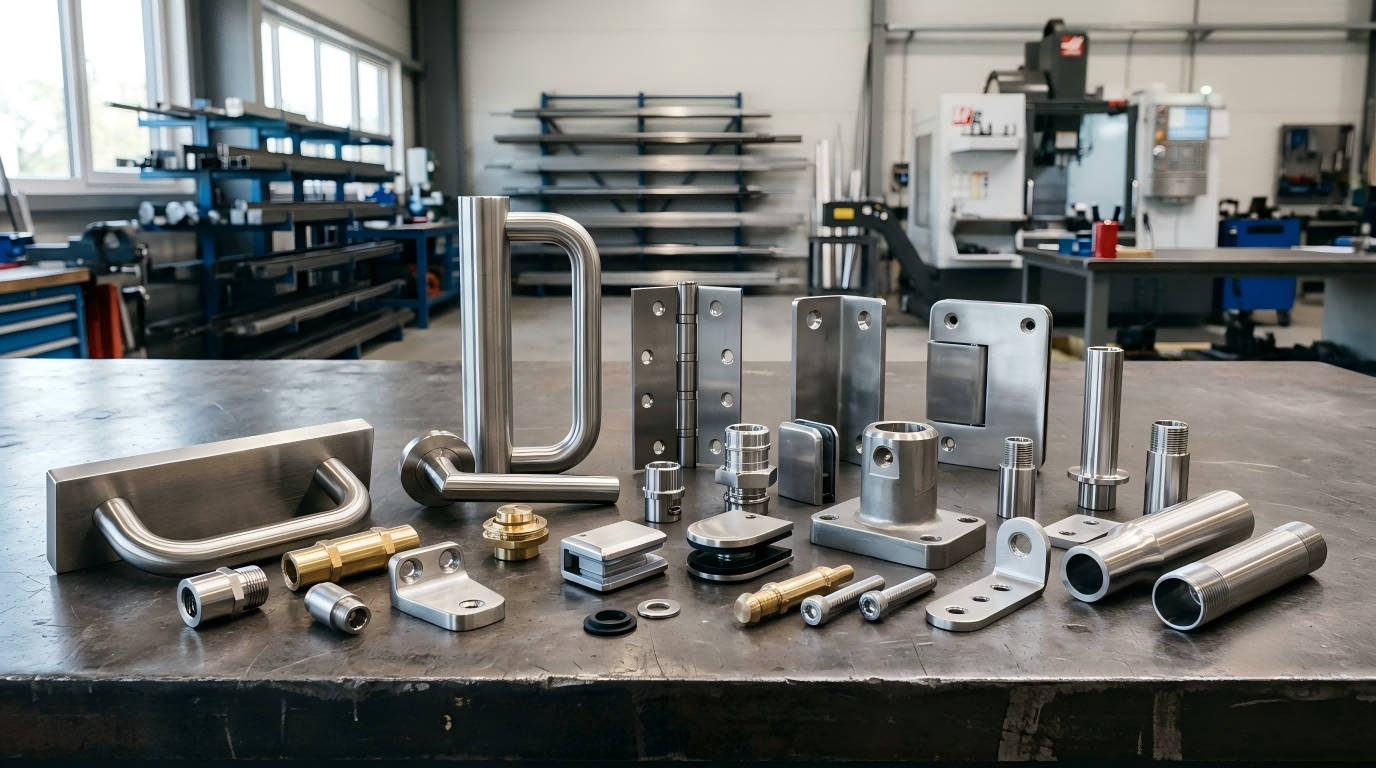 Custom hardware and architectural parts made by investment casting and CNC machining