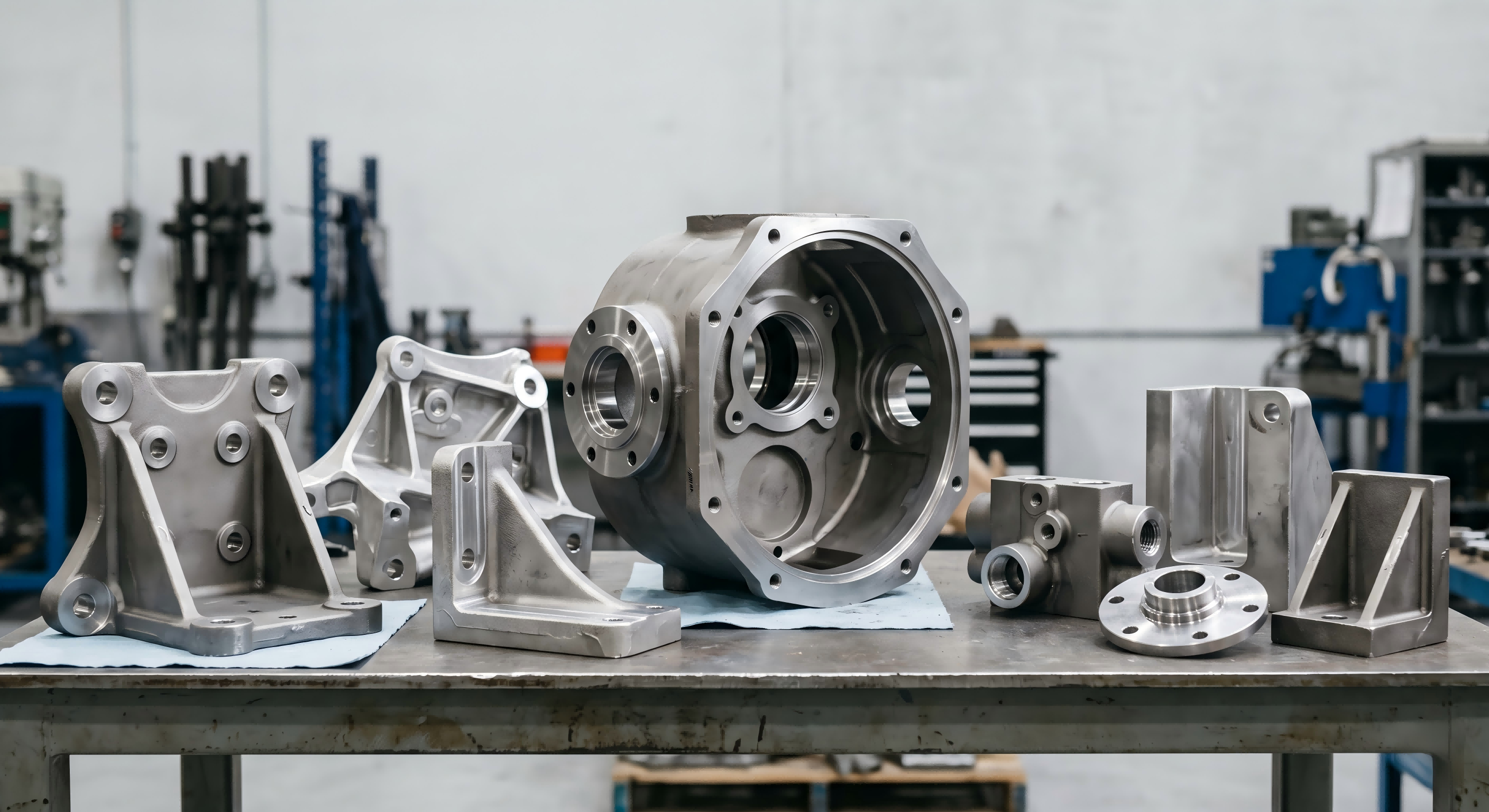 Tooling support for industrial machinery investment castings