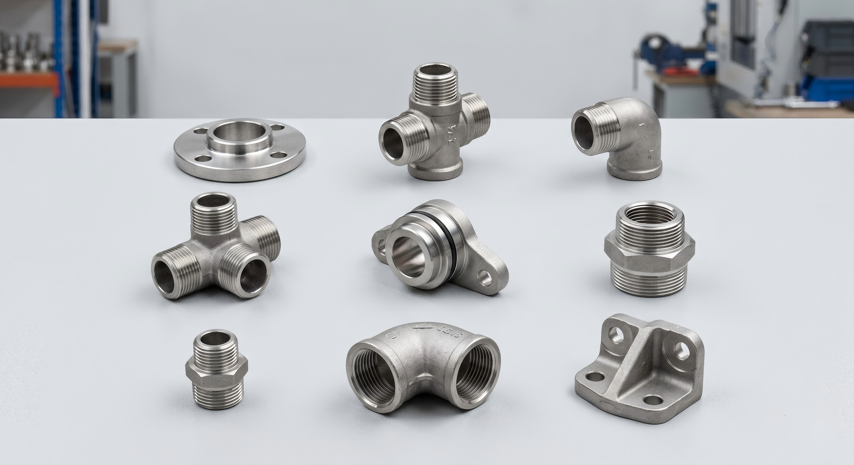 Tooling support for stainless steel fitting castings