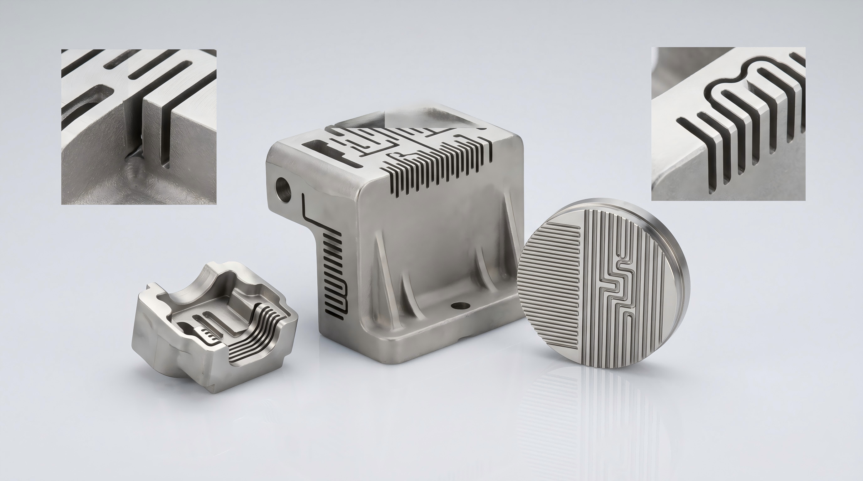 Investment cast parts with precision wire EDM slots and cut profiles