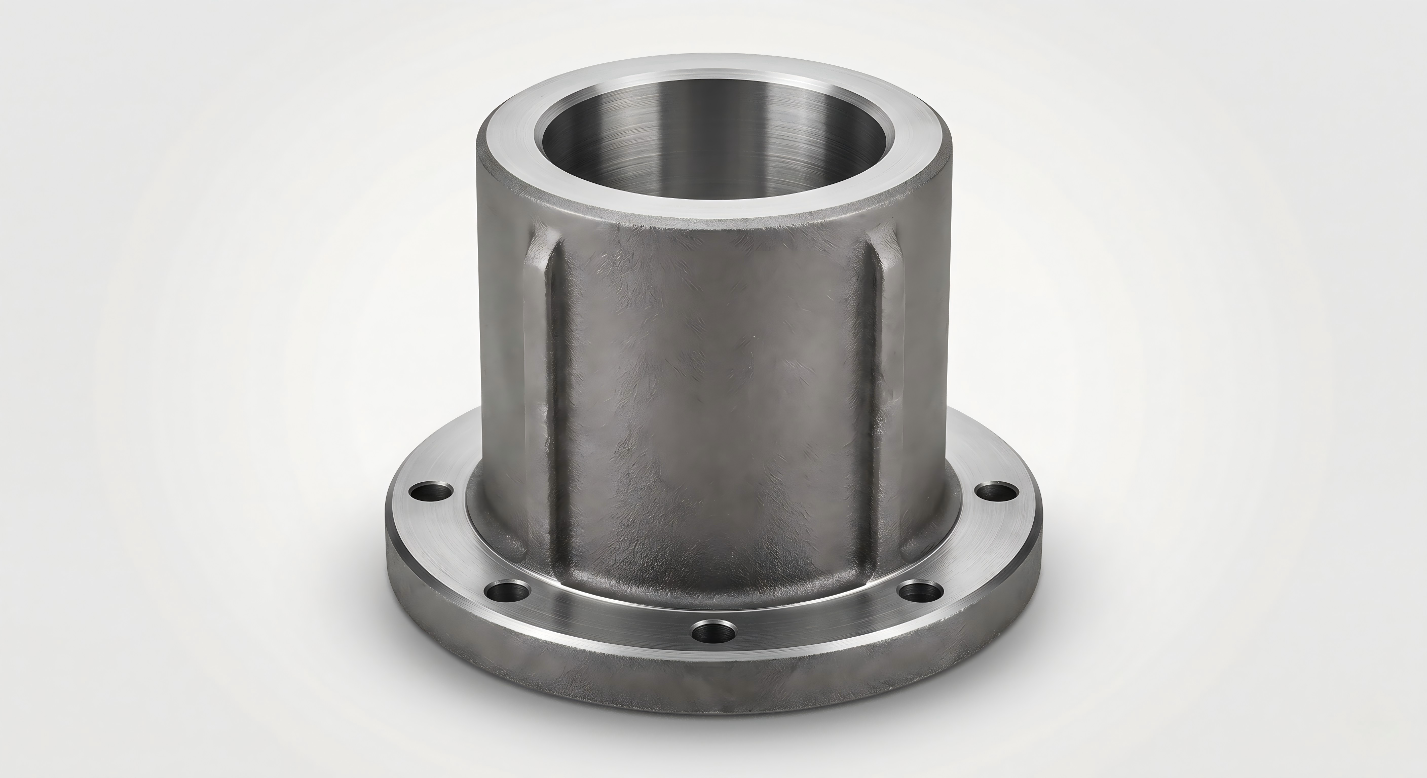 Wear-resistant steel investment cast bushing with machined internal bore