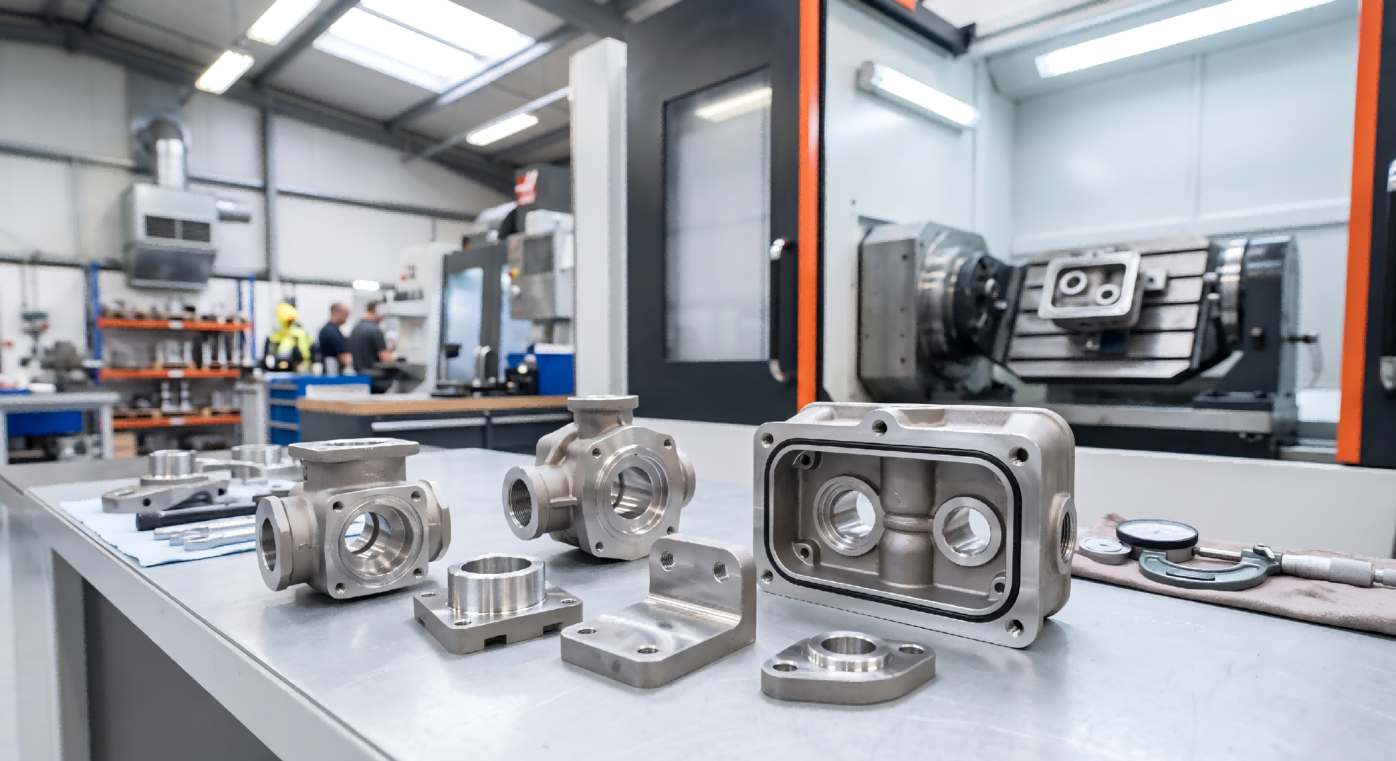 CNC machined investment cast parts with precision holes and mounting surfaces