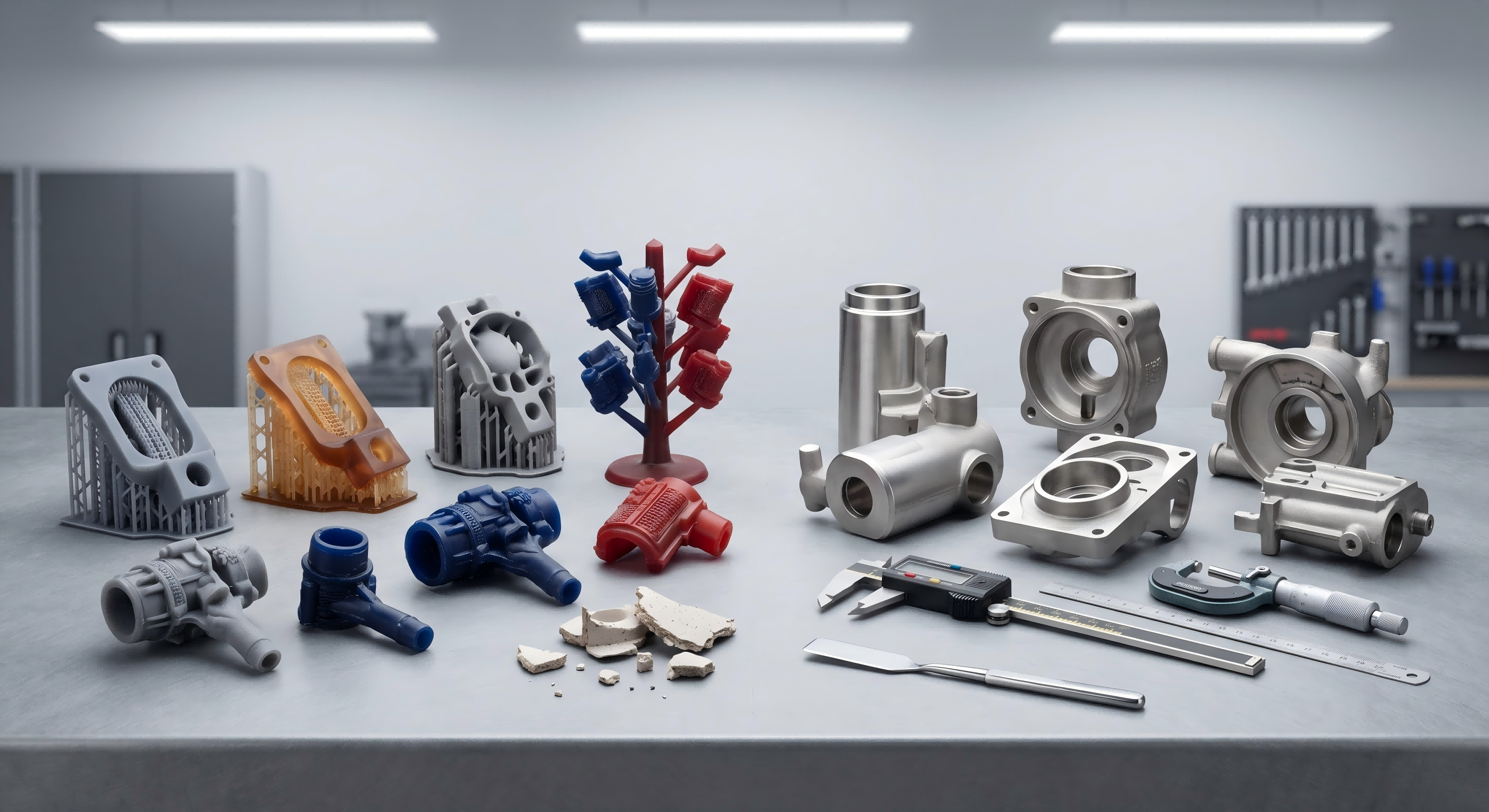 Rapid casting support for investment casting prototypes