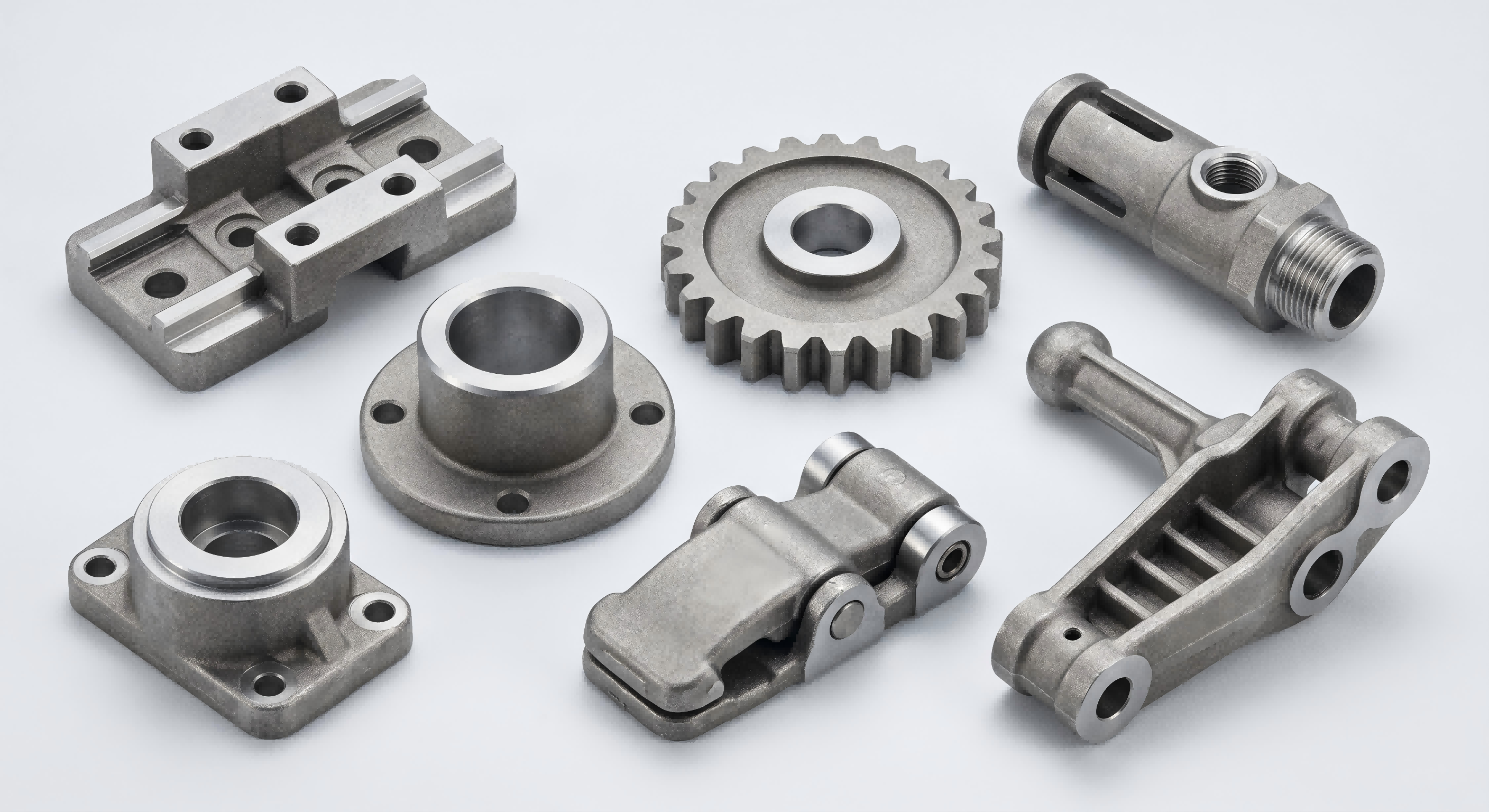 Wear-resistant steel cast parts for industrial machinery and equipment applications
