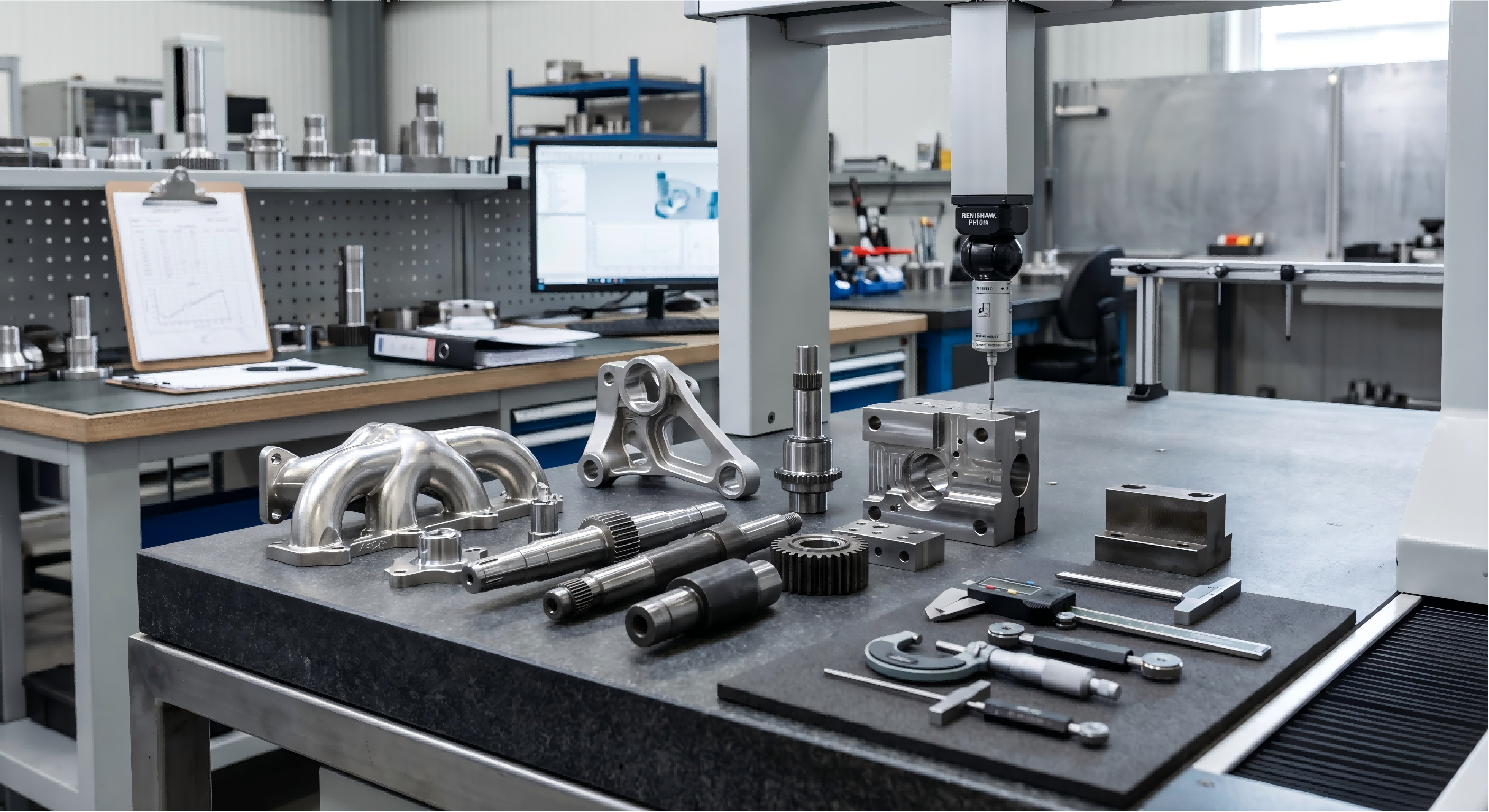 Quality assurance inspection for investment cast and CNC machined metal parts