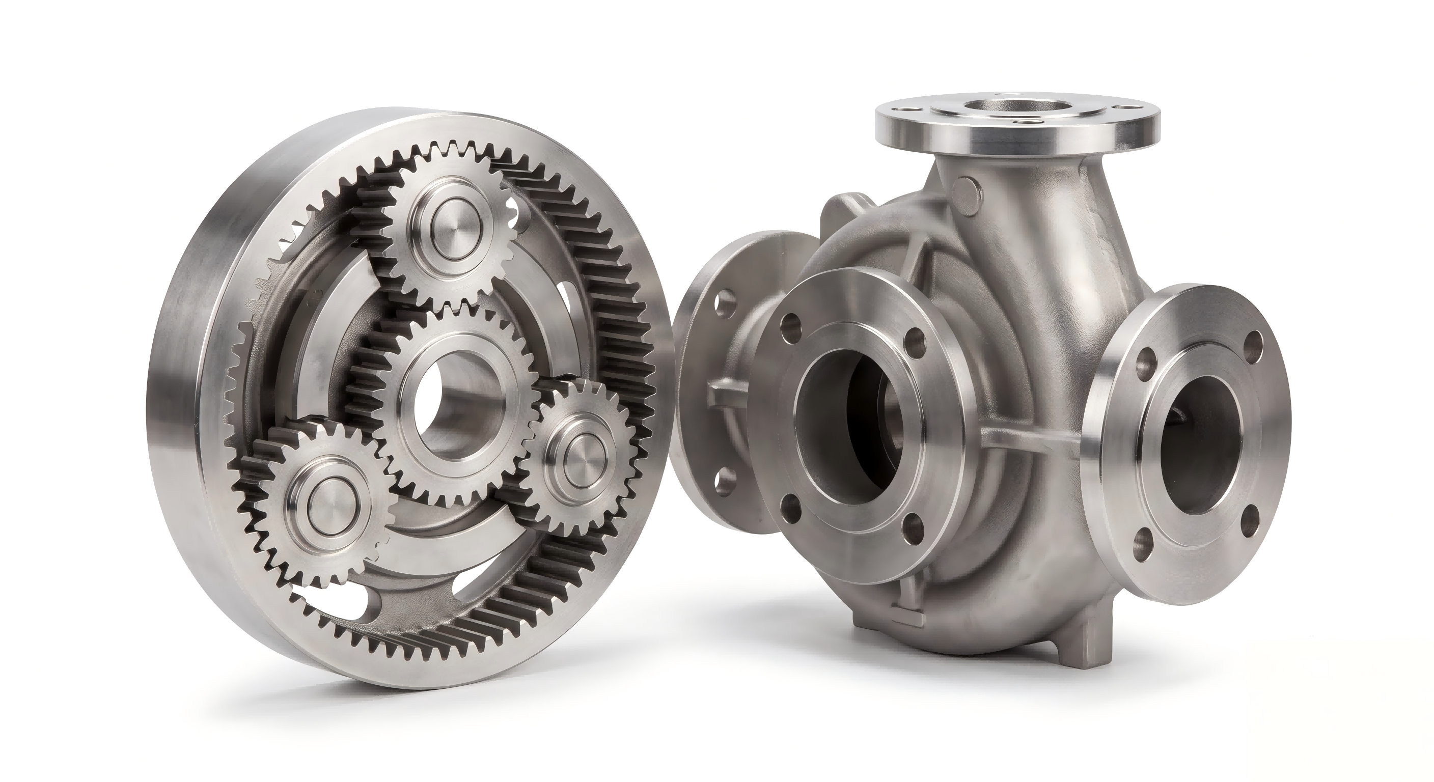 Corrosion-resistant steel impeller and valve component for marine and petrochemical applications