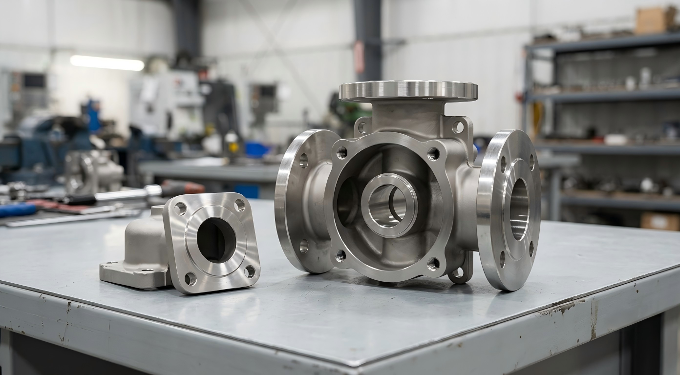 Custom stainless steel valve bodies and housings with machined sealing surfaces