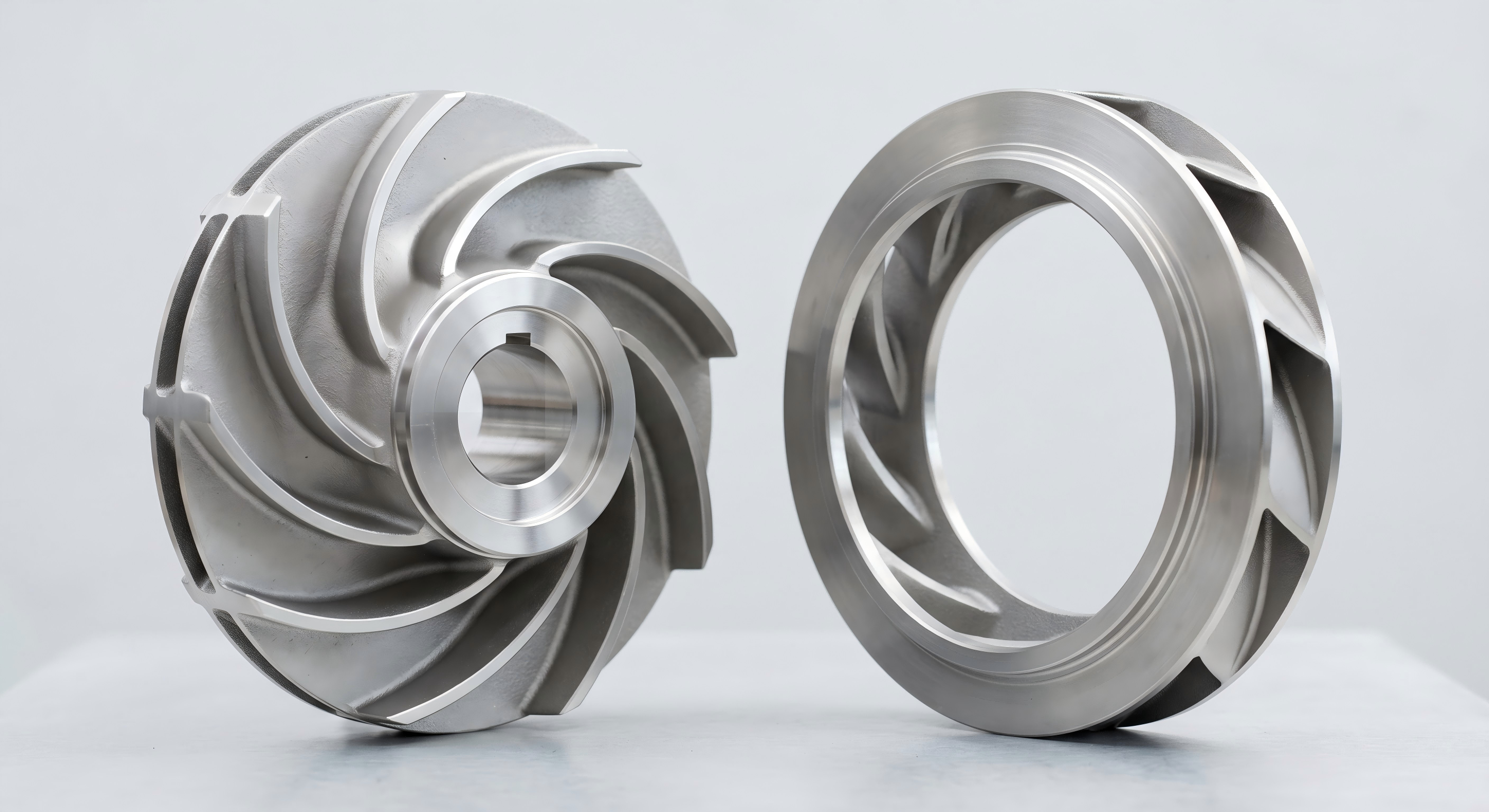 Duplex stainless steel impeller casting for corrosive pump applications