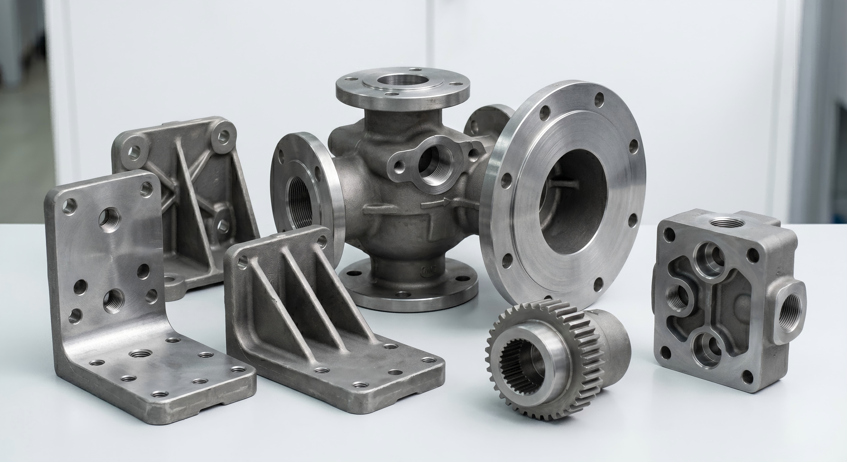 CNC machined carbon steel investment casting parts with precision surfaces