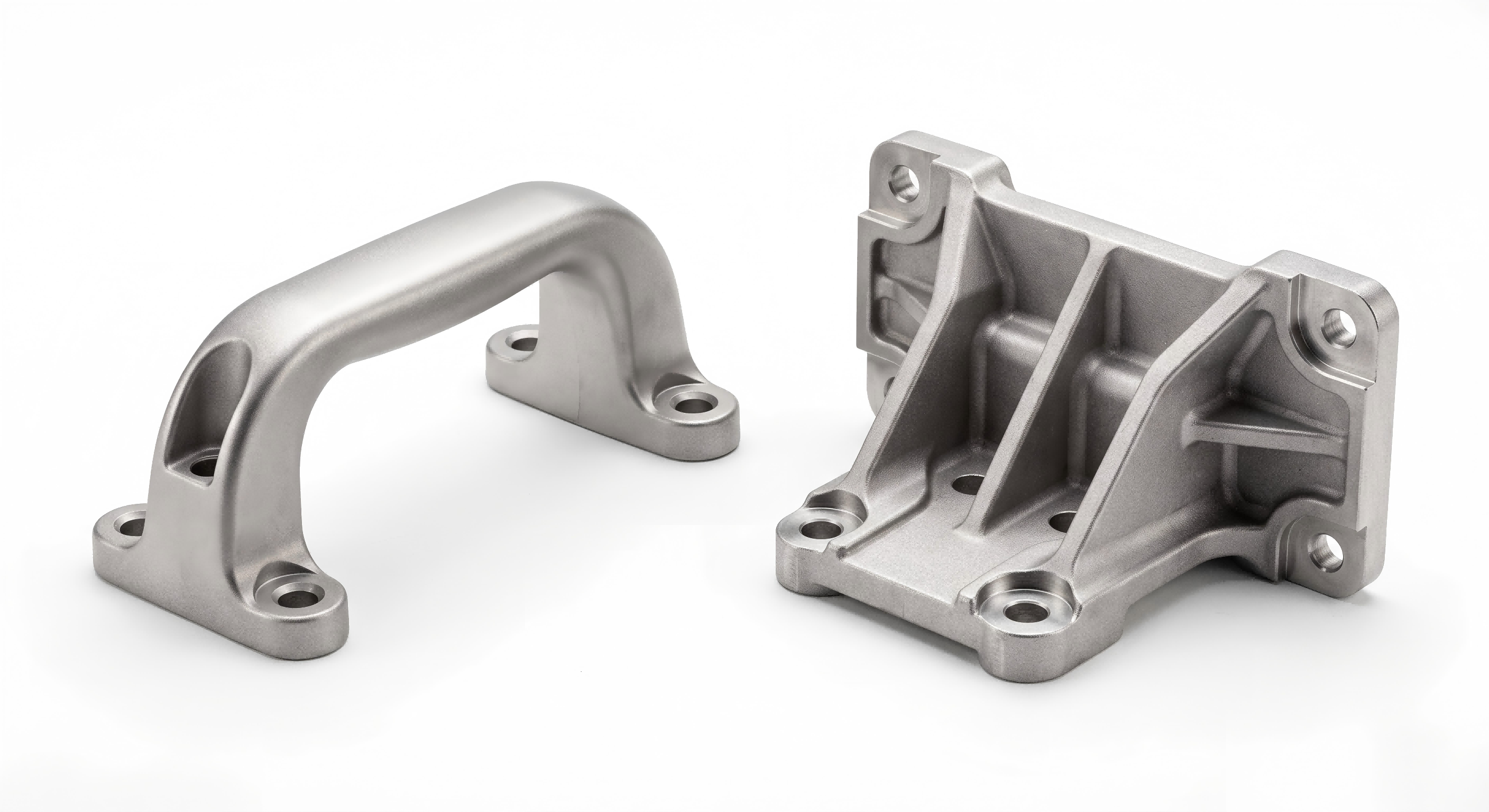 Stainless steel handle and hinge for architectural hardware applications