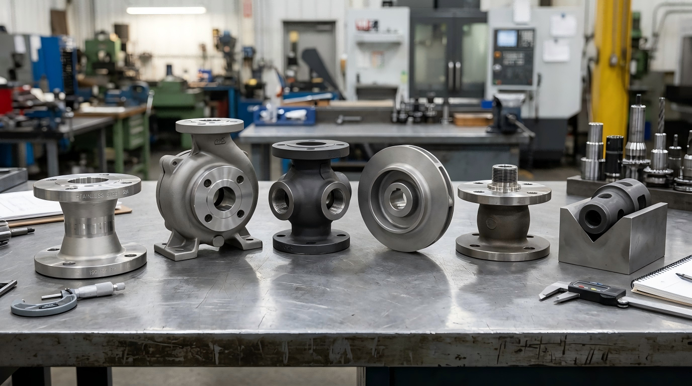 Pump and valve components made from stainless carbon alloy duplex heat-resistant and wear-resistant steel