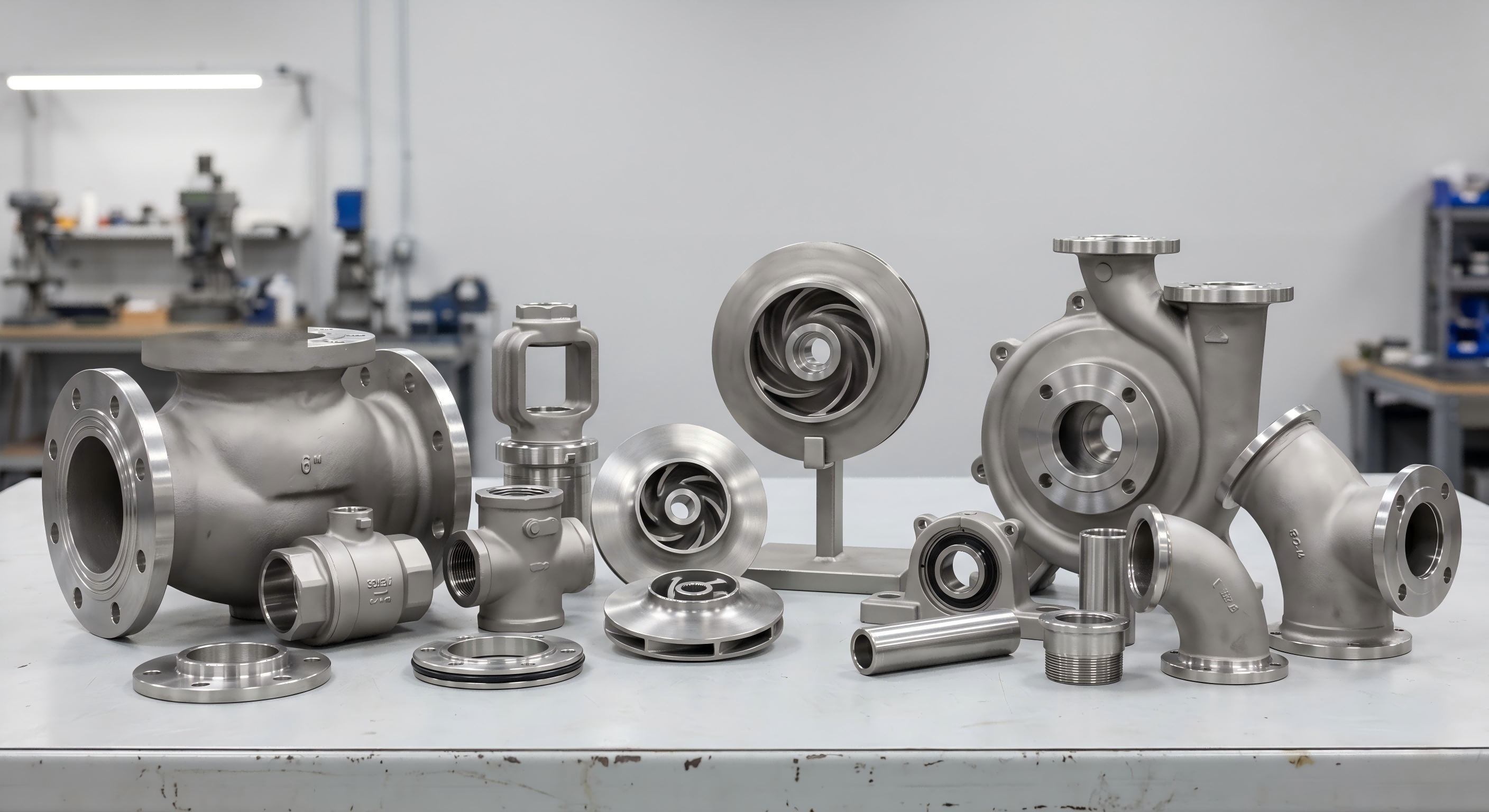 Tooling support for pump and valve investment casting components
