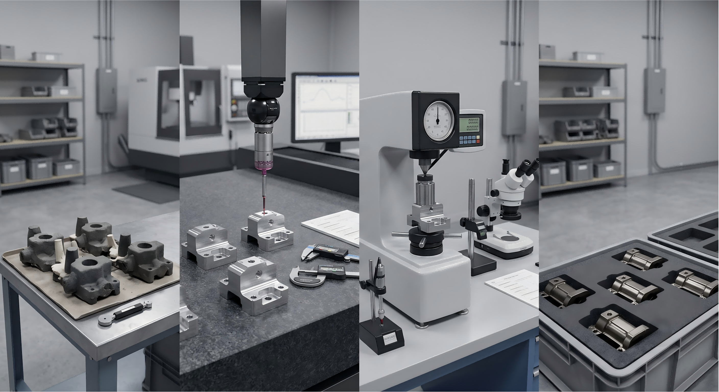 Quality control across casting CNC machining hardness testing and surface finishing for custom investment casting parts