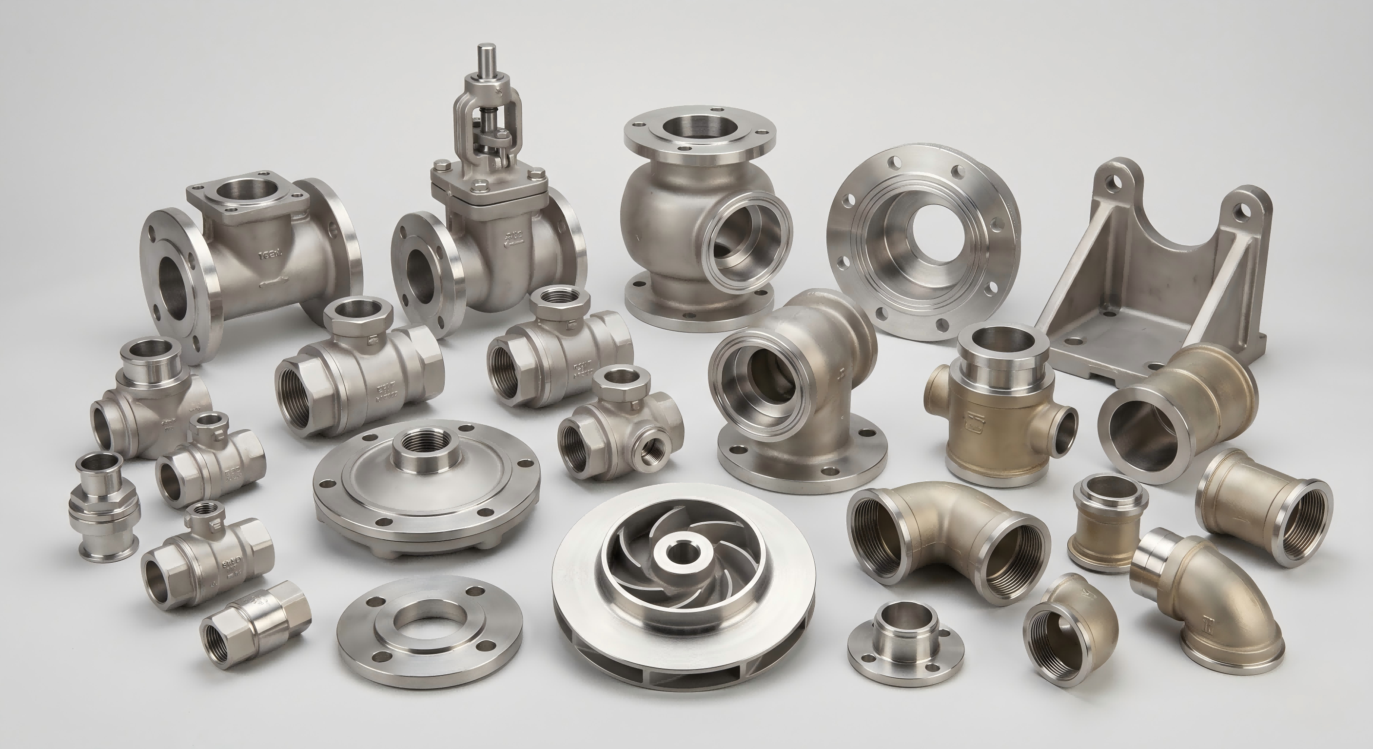 Machined investment cast parts for pump valve machinery marine and petrochemical applications